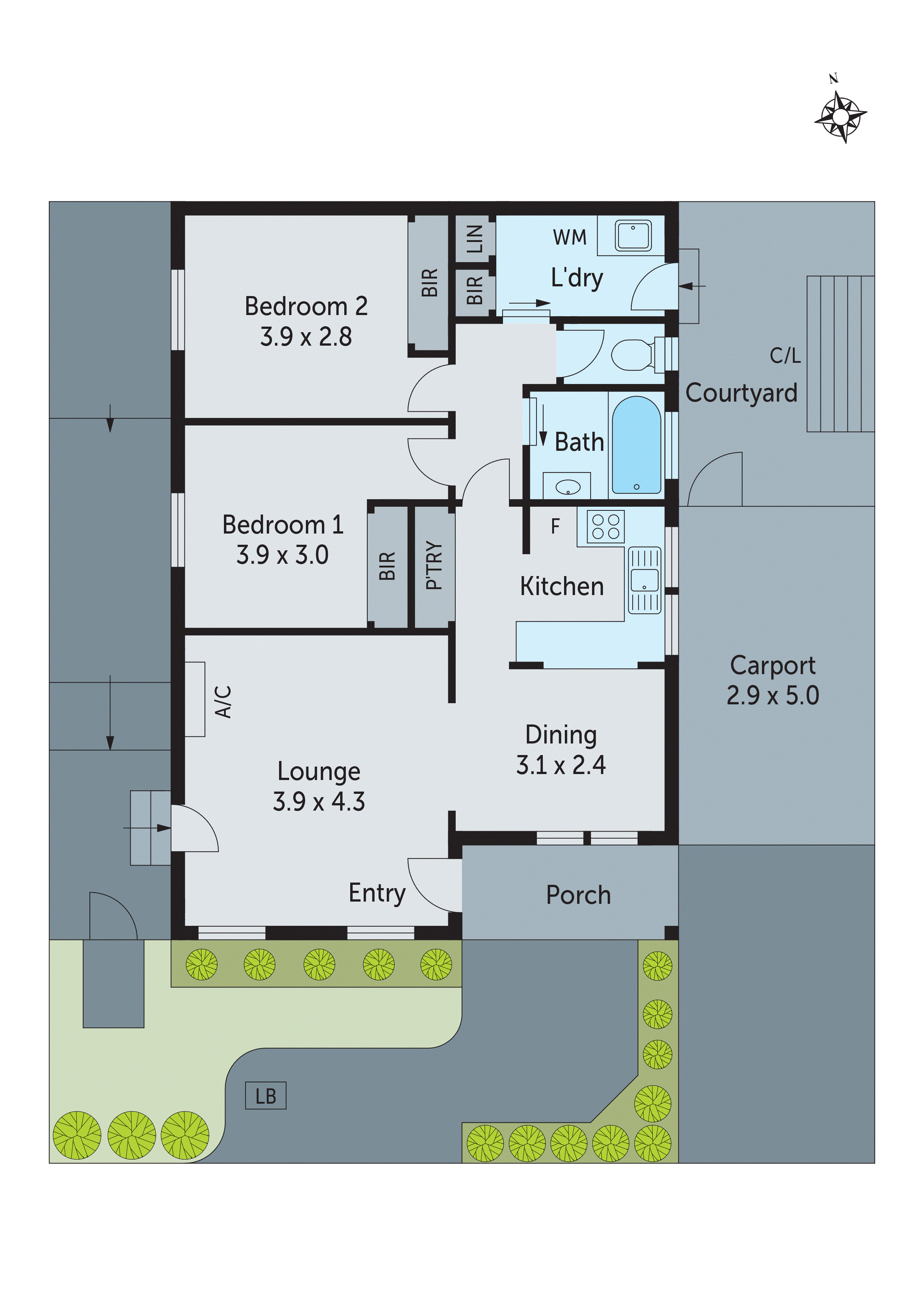 1/178 Roslyn Road, Belmont VIC 3216 - Floorplan