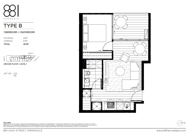 117/881 High Street, Armadale VIC 3143 - Floorplan