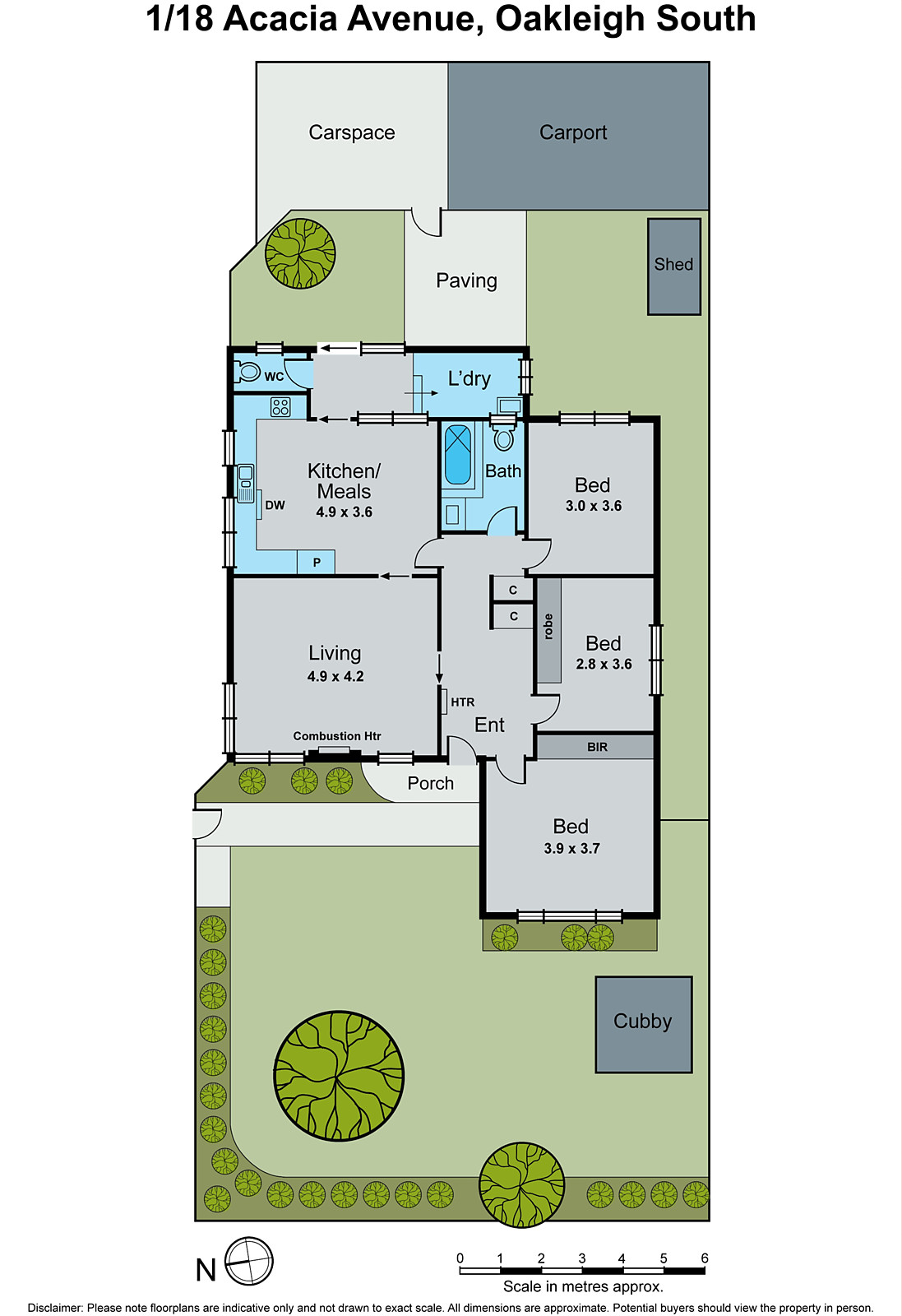 1/18 Acacia Avenue, Oakleigh South VIC 3167 - Floorplan