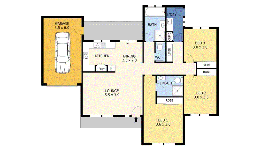 1/18 Dudley Street, Wallan VIC 3756 - Floorplan