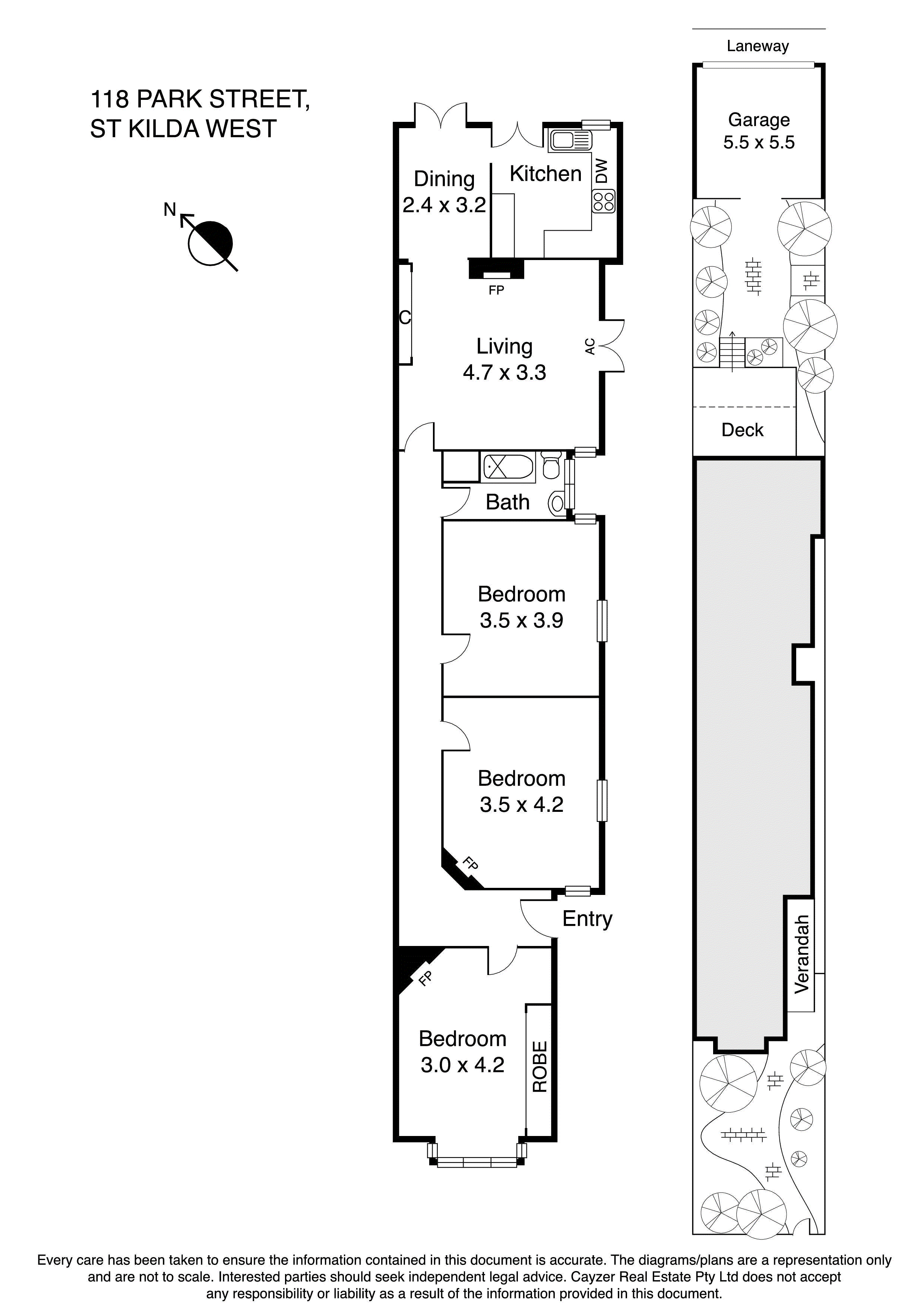 118 Park Street, ST KILDA WEST VIC 3182 - Floorplan