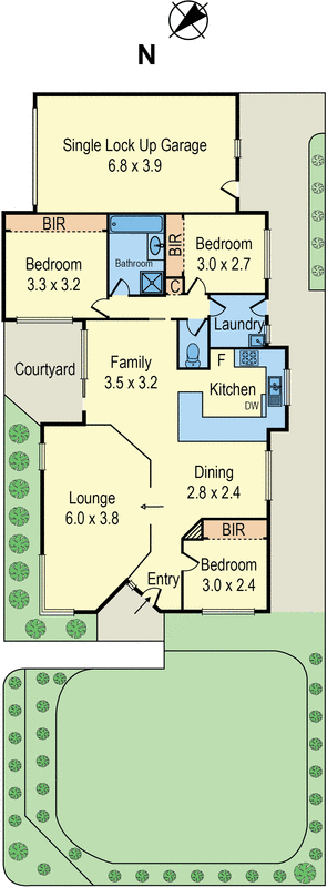 1/18 Sixth Street, Parkdale VIC 3195 - Floorplan