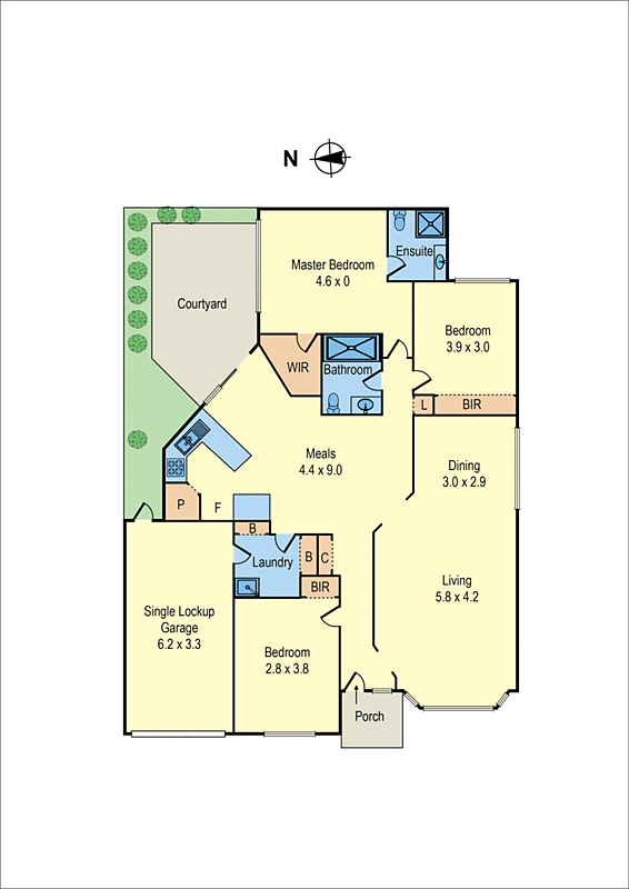 1/184 Charman Road, Cheltenham VIC 3192 - Floorplan