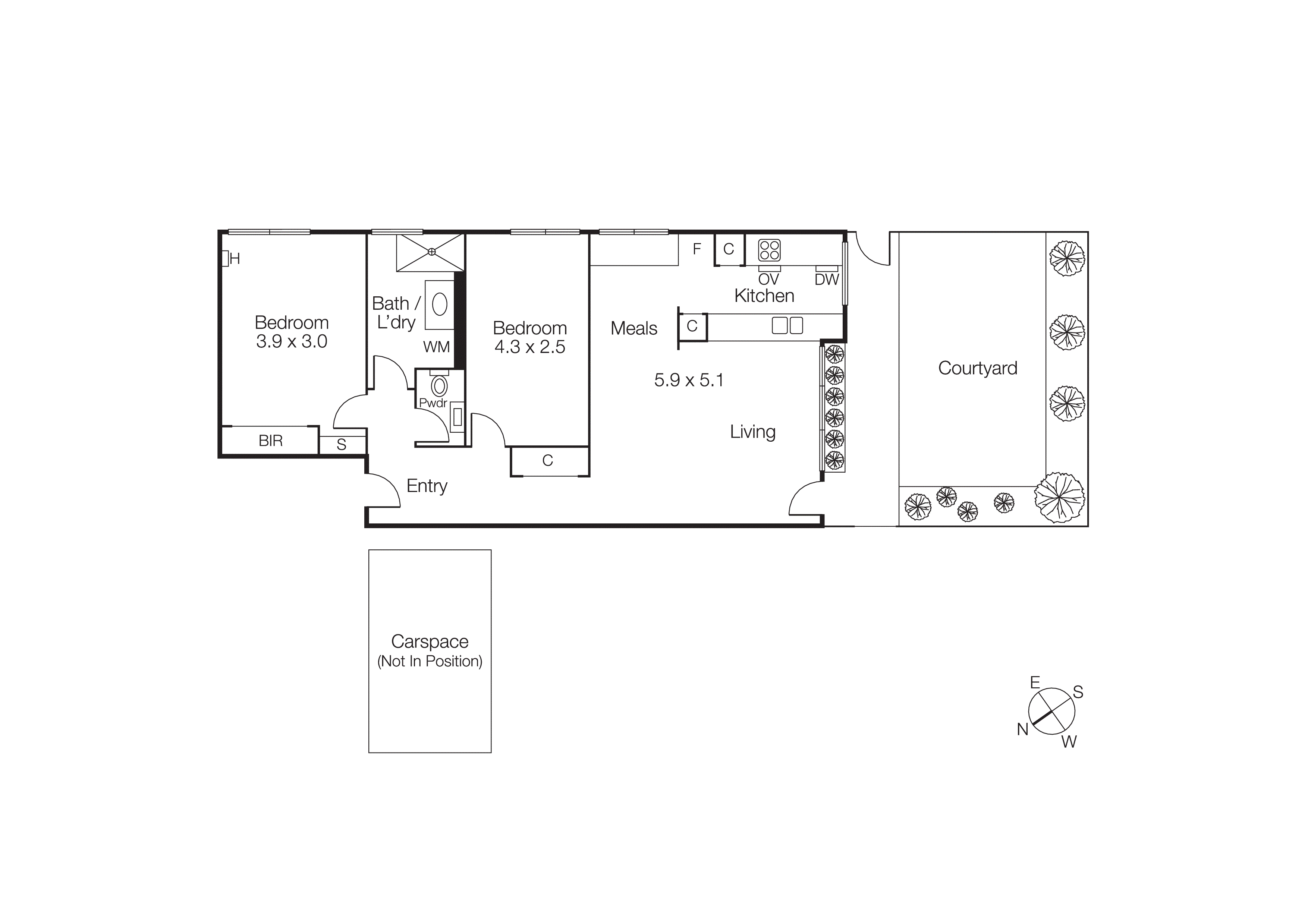 1/187-188 Beaconsfield Parade, Middle Park VIC 3206 - Floorplan