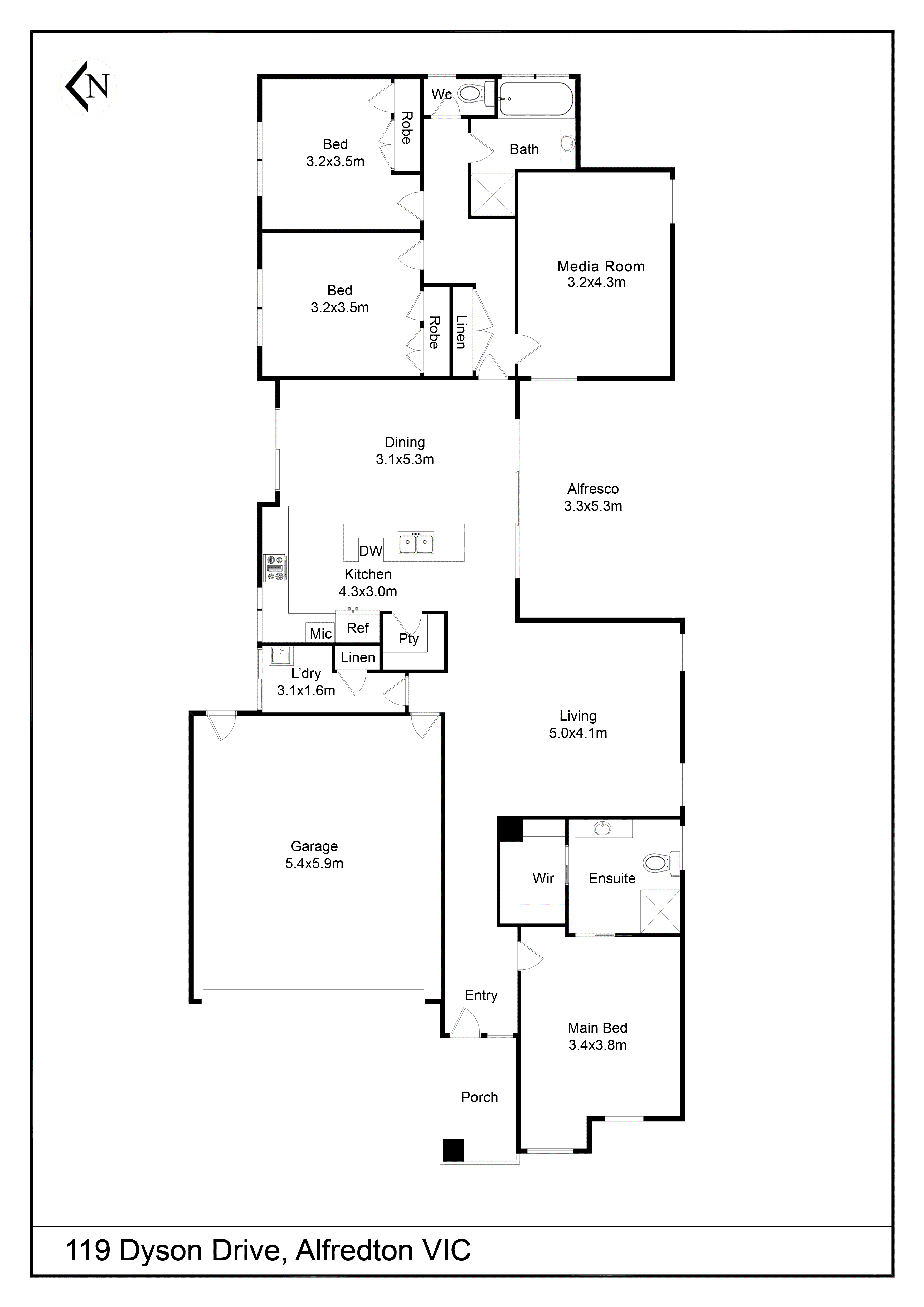 119 Dyson Drive, Alfredton VIC 3350 - Floorplan