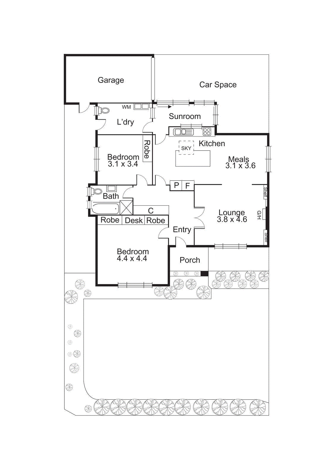 1/19 Monash Street, Bentleigh East VIC 3165 - Floorplan