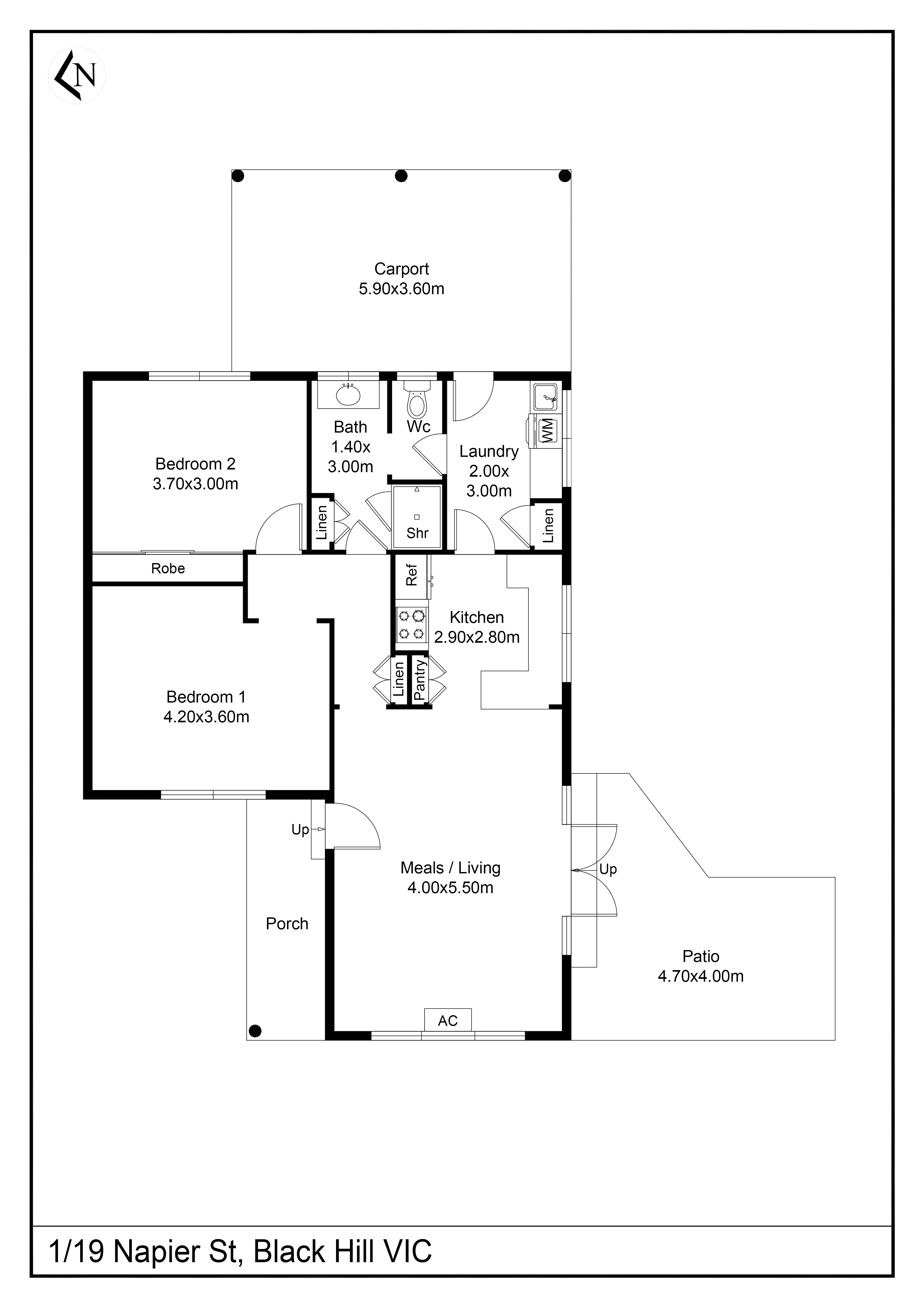 1/19 Napier Street, Black Hill VIC 3350 - Floorplan