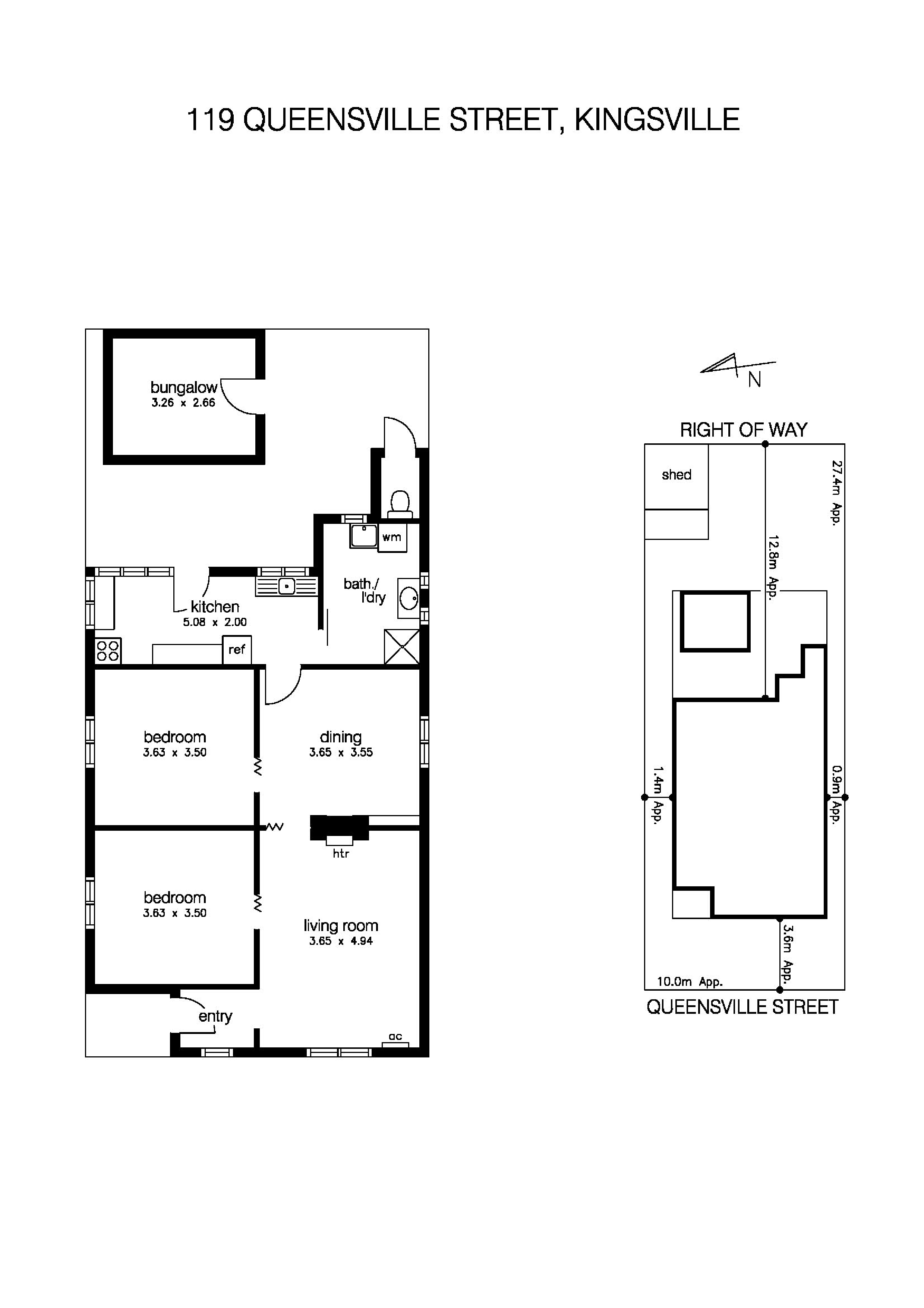 119 Queensville Street, KINGSVILLE VIC 3012 - Floorplan