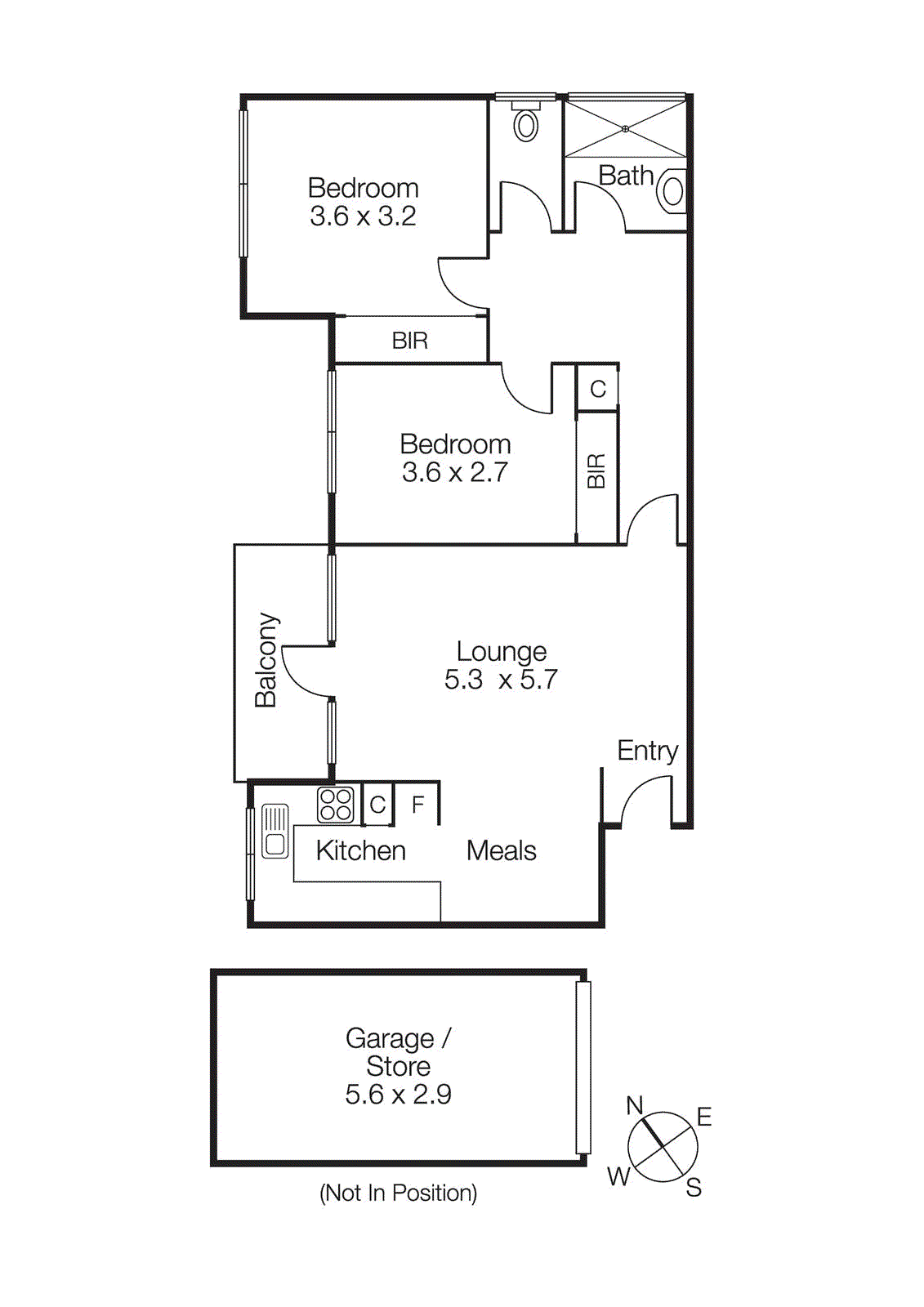 1/19 Robe Street, St Kilda VIC 3182 - Floorplan
