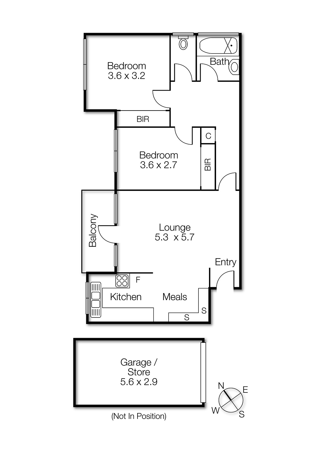 1/19 Robe Street, St Kilda VIC 3182 - Floorplan