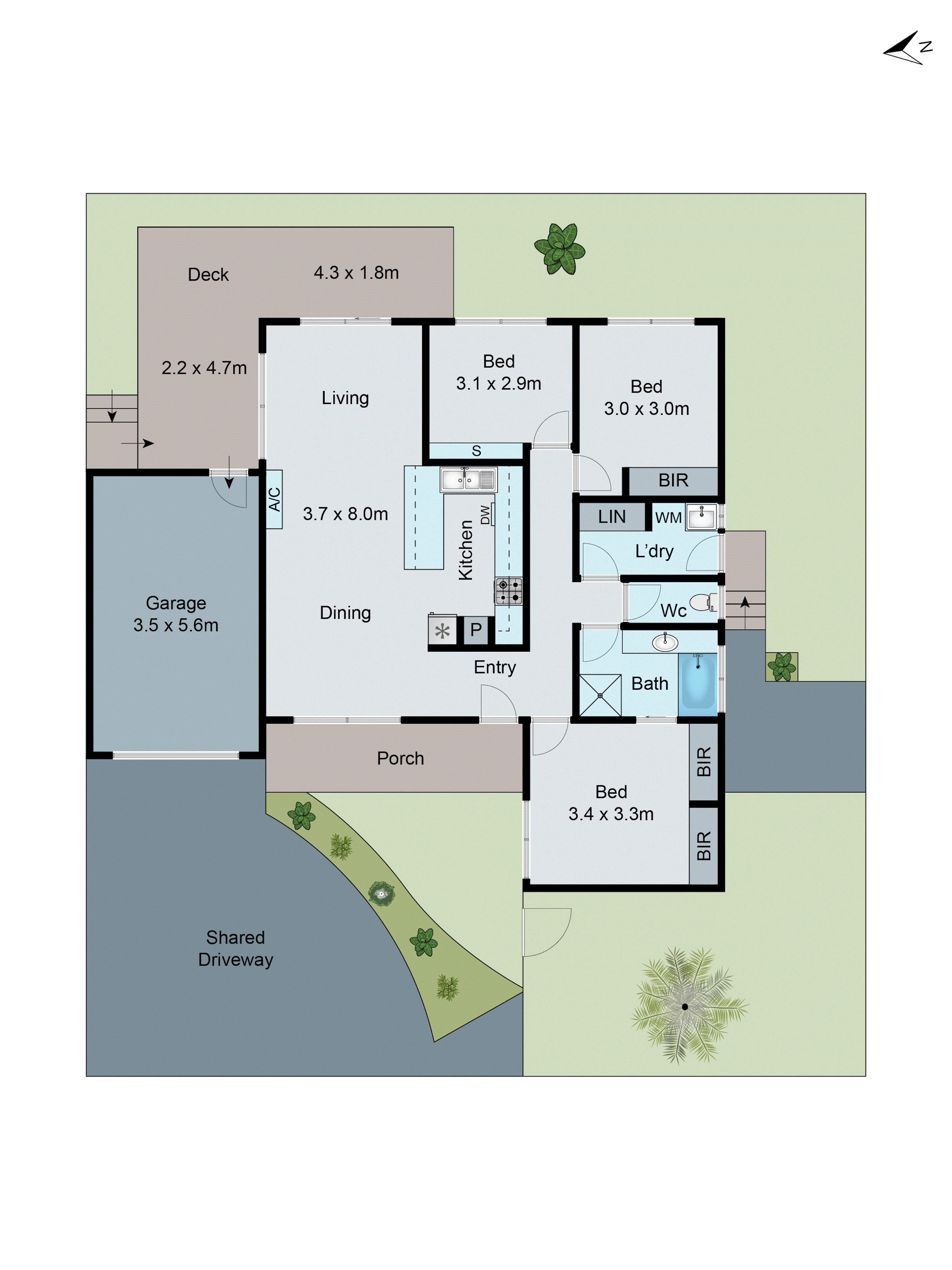 1/19 Victory Way, Highton VIC 3216 - Floorplan