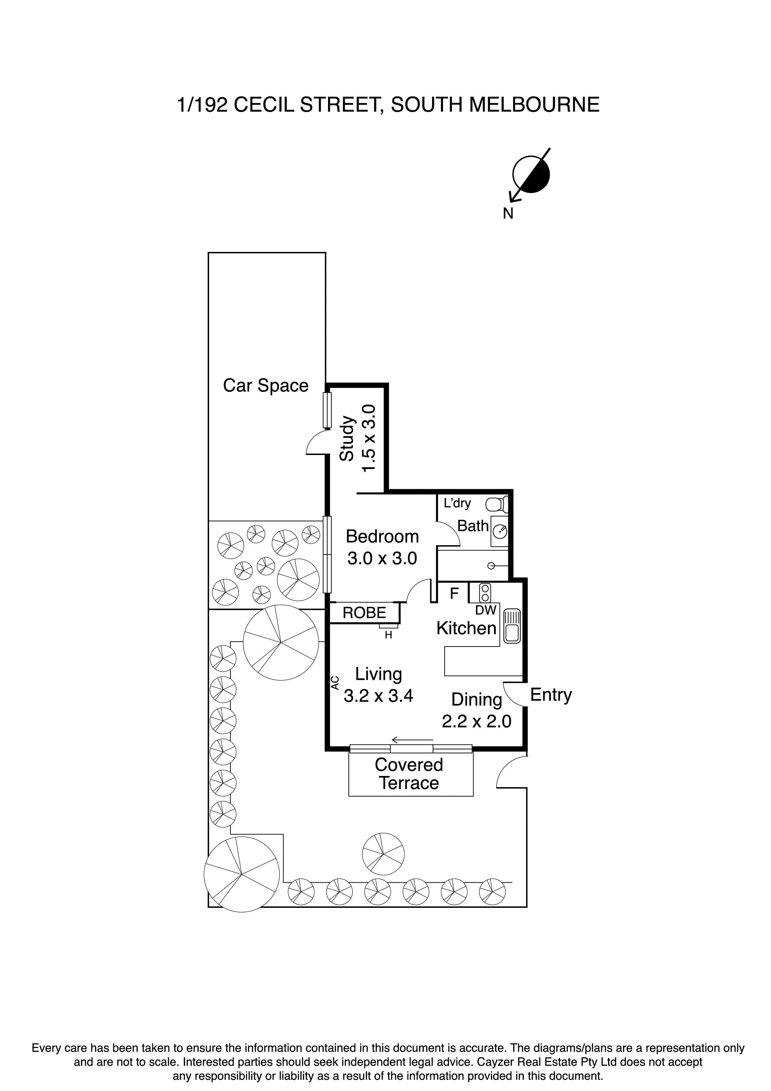 1/192 Cecil Street, SOUTH MELBOURNE VIC 3205 - Floorplan