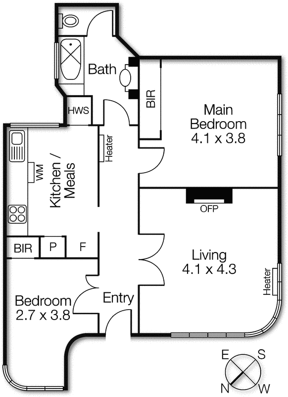 1/193 Fitzroy Street, St Kilda VIC 3182 - Floorplan