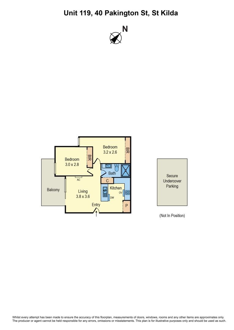 119/40 Pakington Street, ST KILDA VIC 3182 - Floorplan