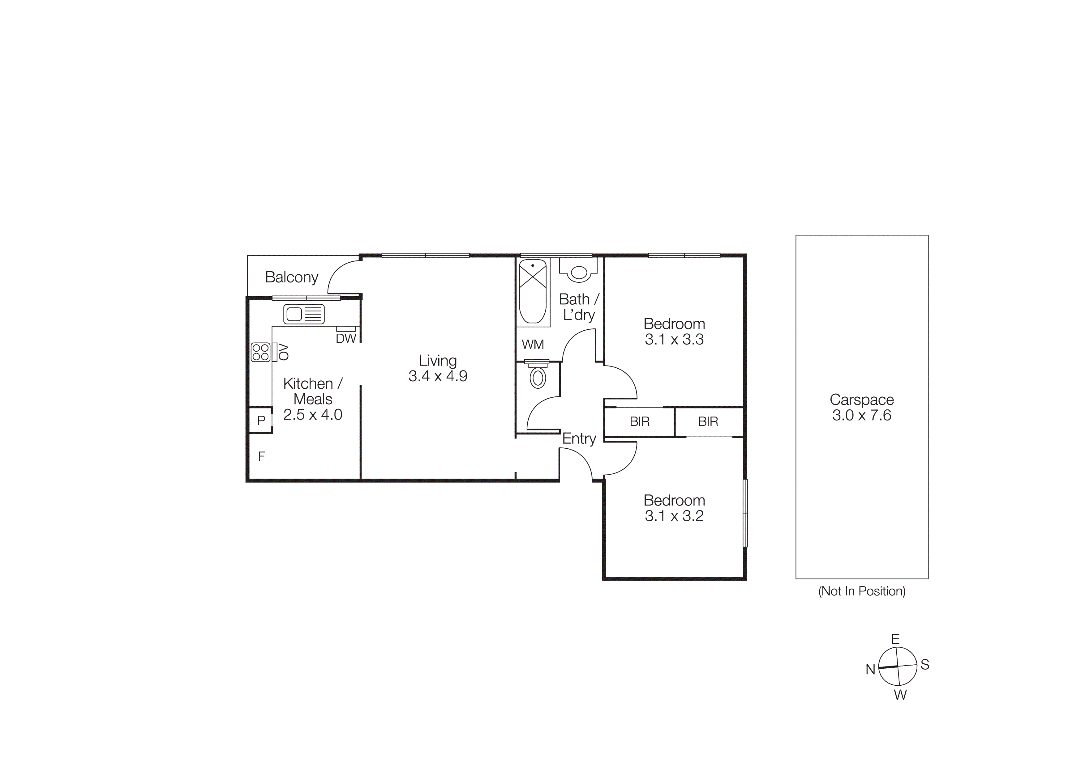 1/199 Hotham Street, Ripponlea VIC 3185 - Floorplan