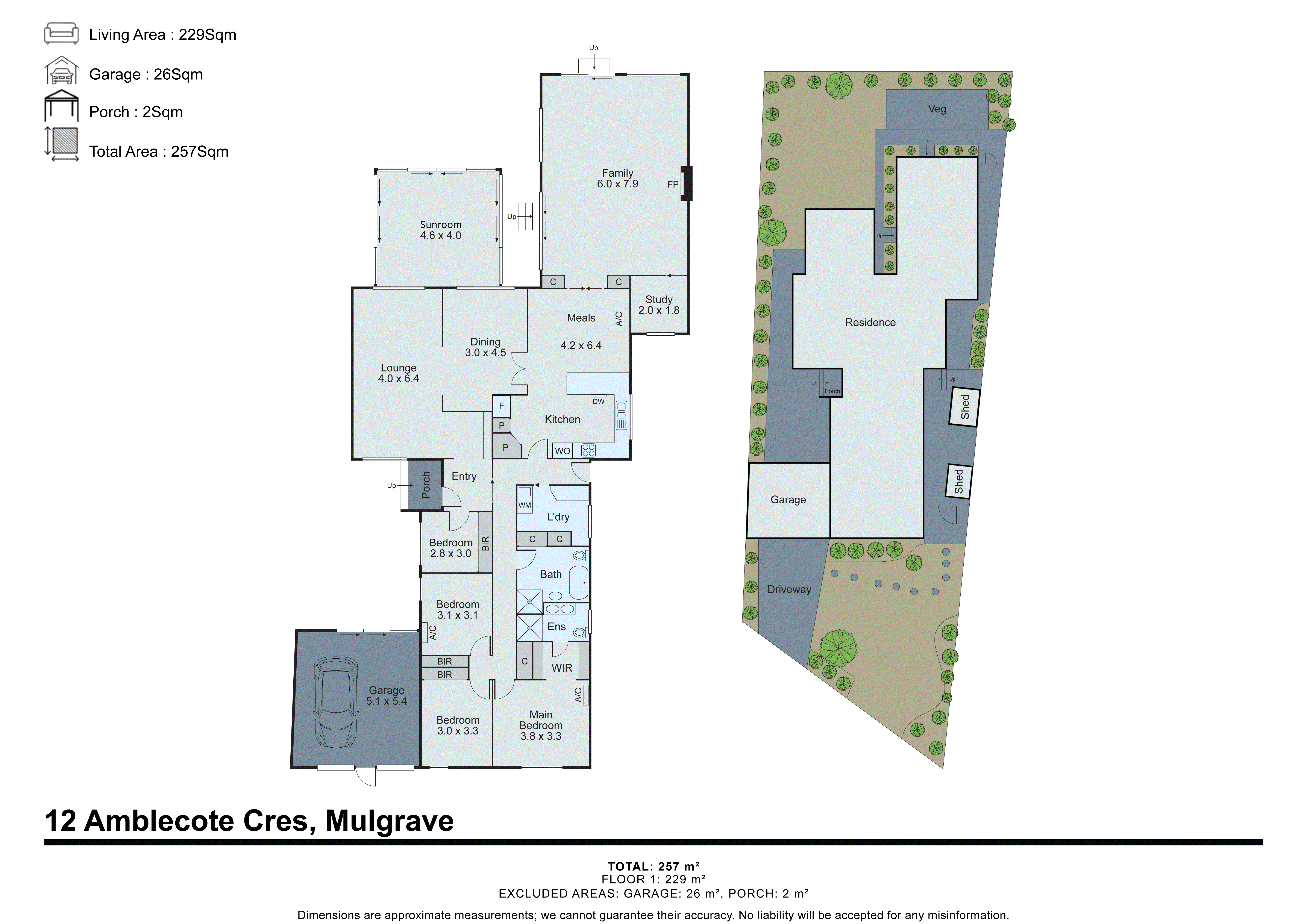 12 Amblecote Crescent, Mulgrave VIC 3170 - Floorplan