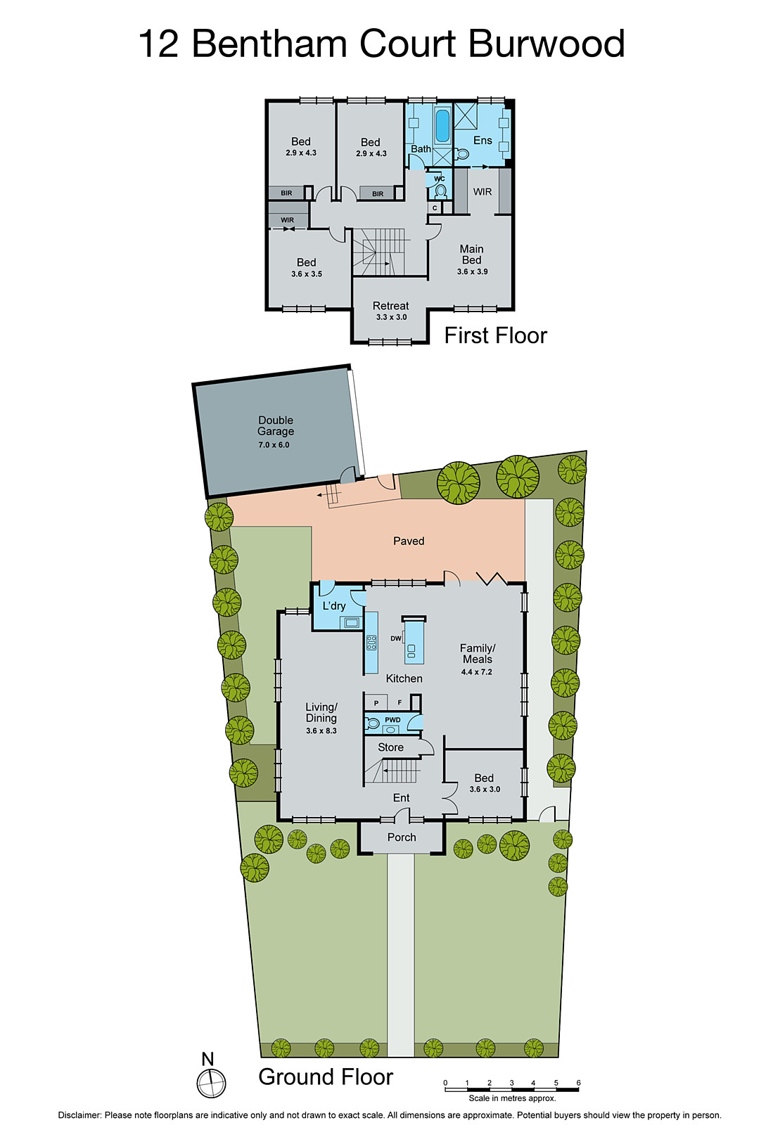 12 Bentham Court, Burwood VIC 3125 - Floorplan
