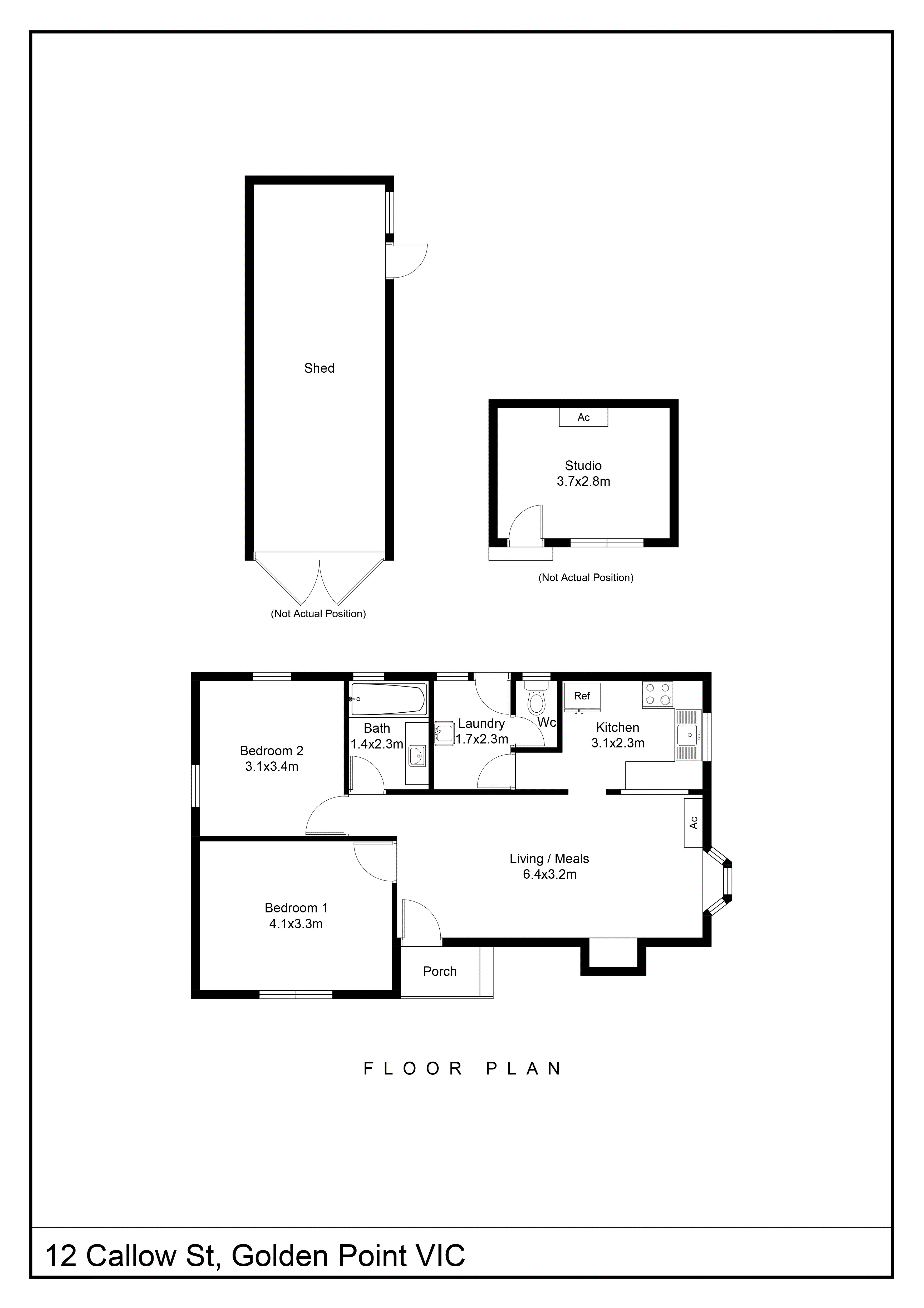 12 Callow Street, Golden Point VIC 3350 - Floorplan