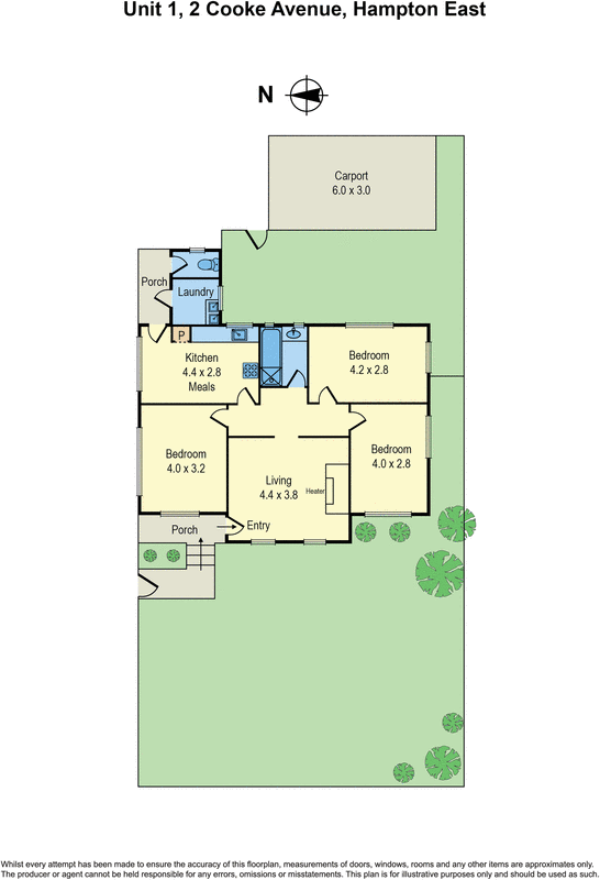 1/2 Cooke Avenue, Hampton East VIC 3188 - Floorplan