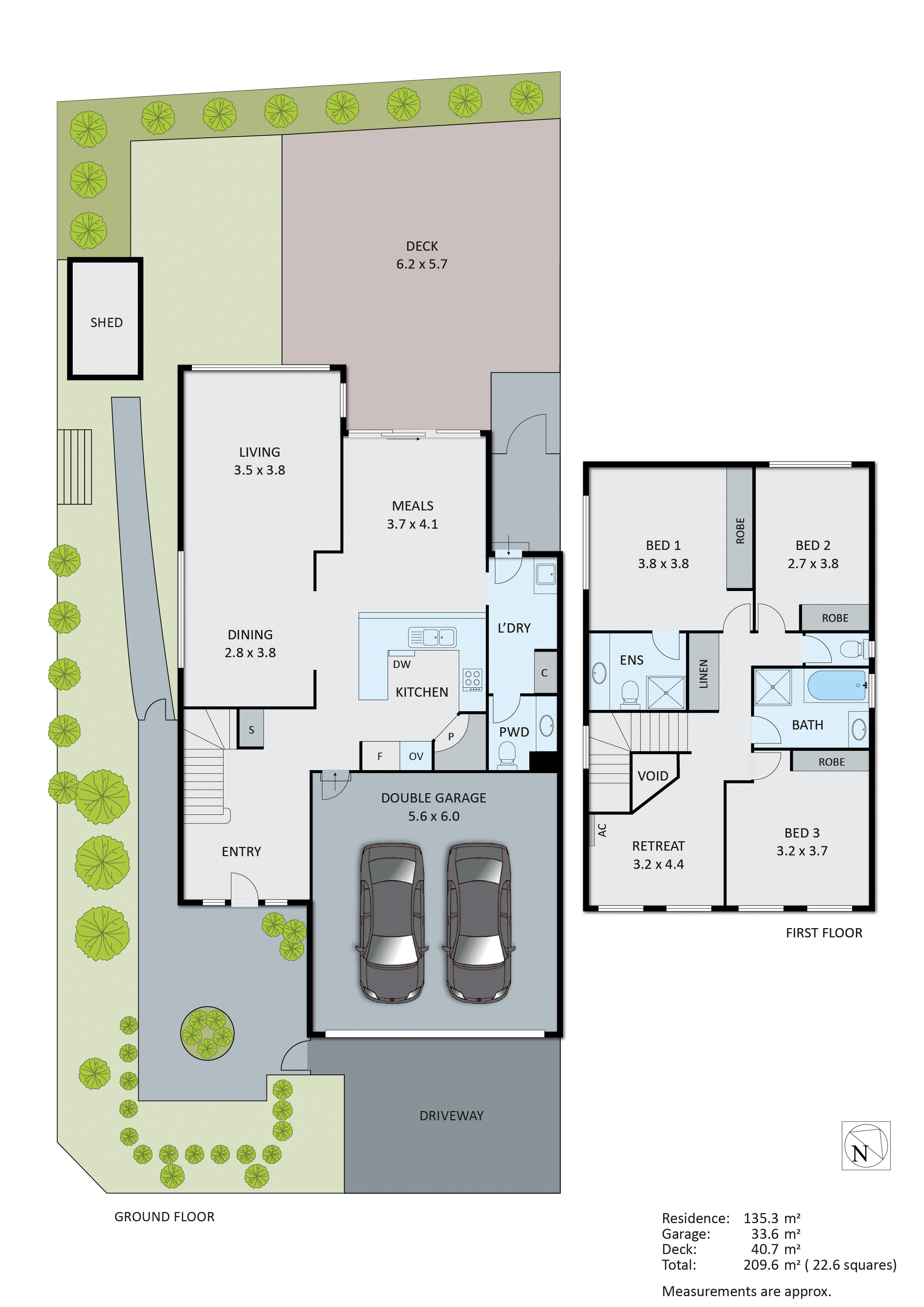 1/2 Fernhill Drive, Dingley Village VIC 3172 - Floorplan
