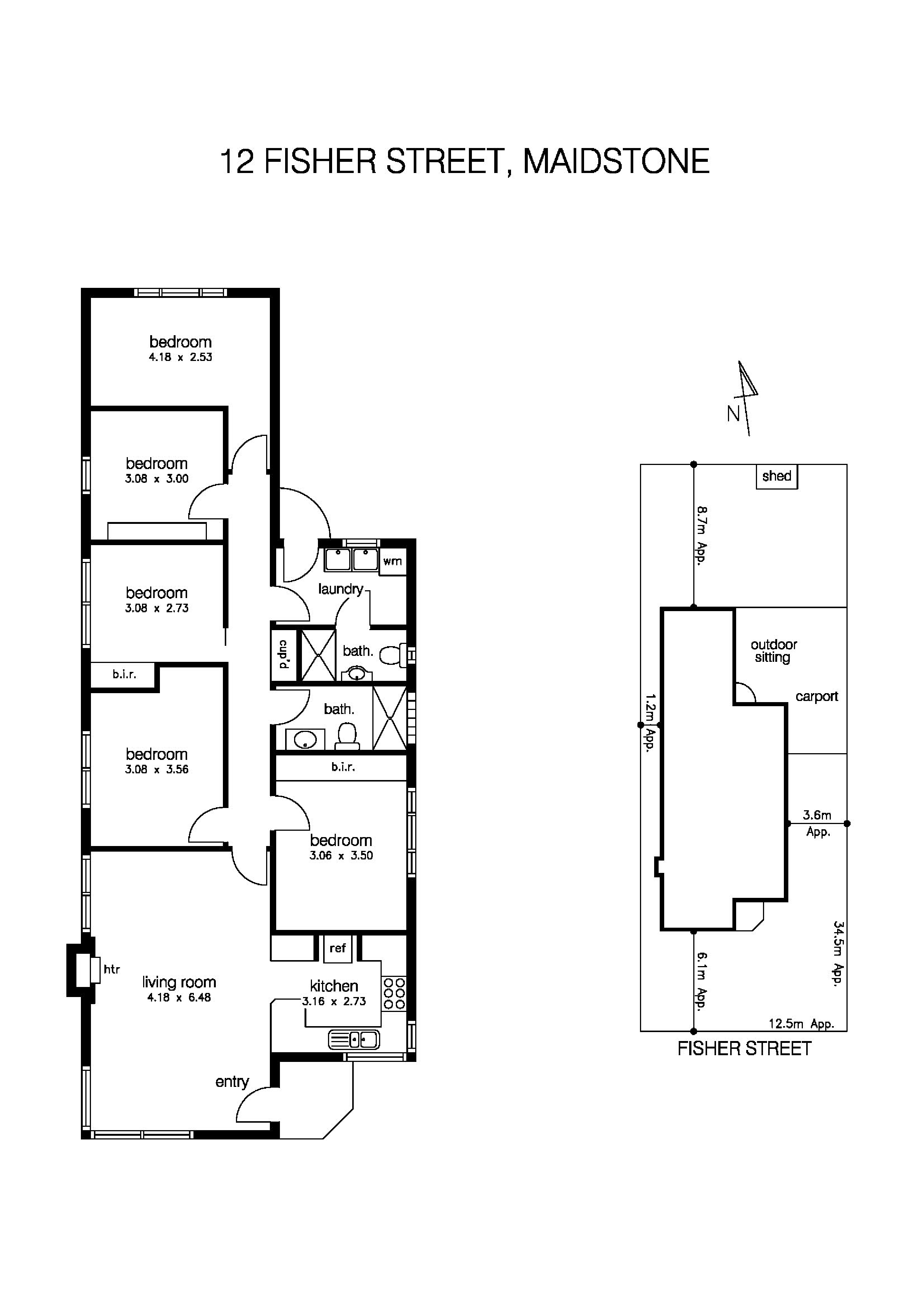 12 Fisher Street, MAIDSTONE VIC 3012 - Floorplan