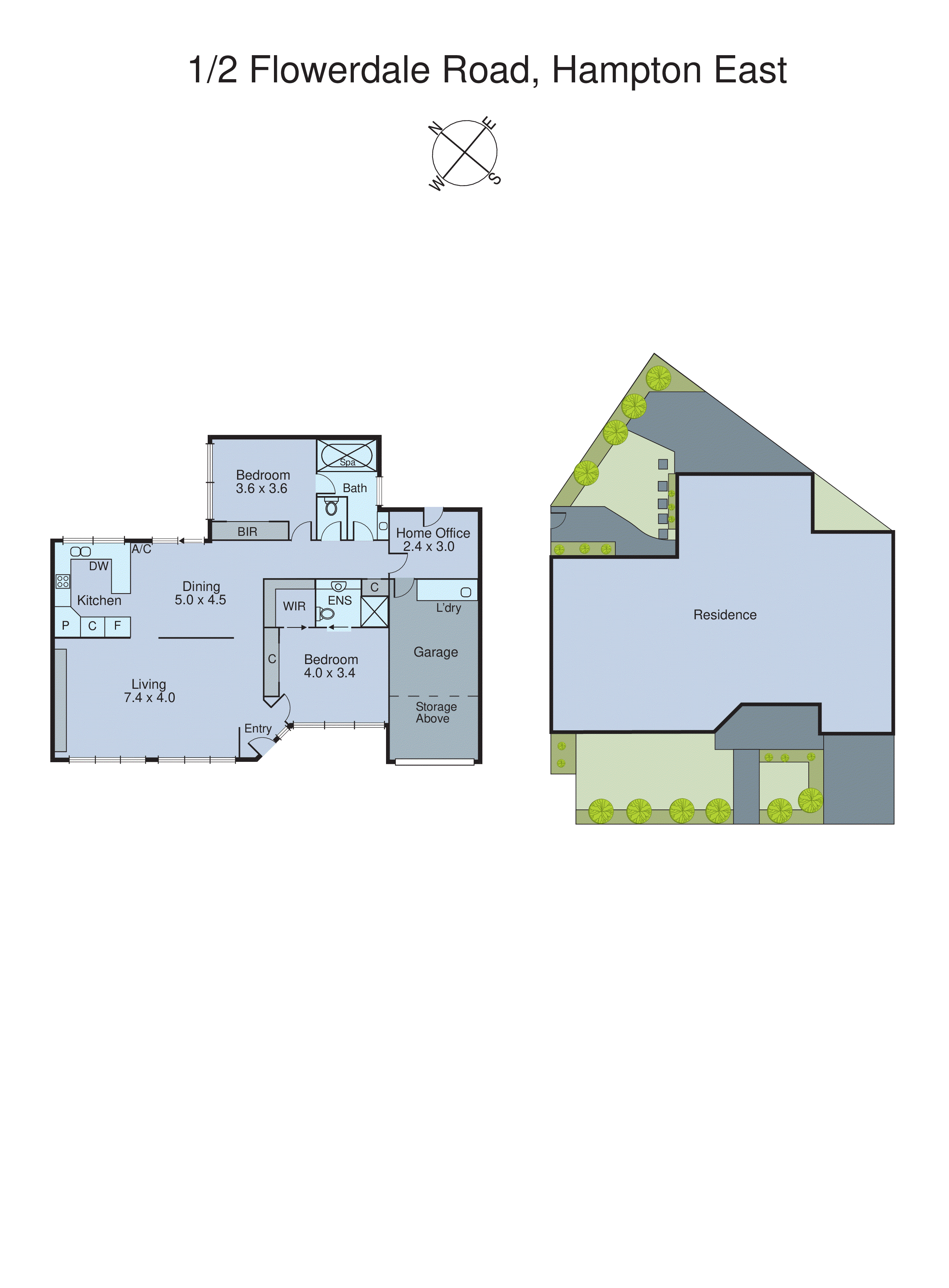 1/2 Flowerdale Road, Hampton East VIC 3188 - Floorplan