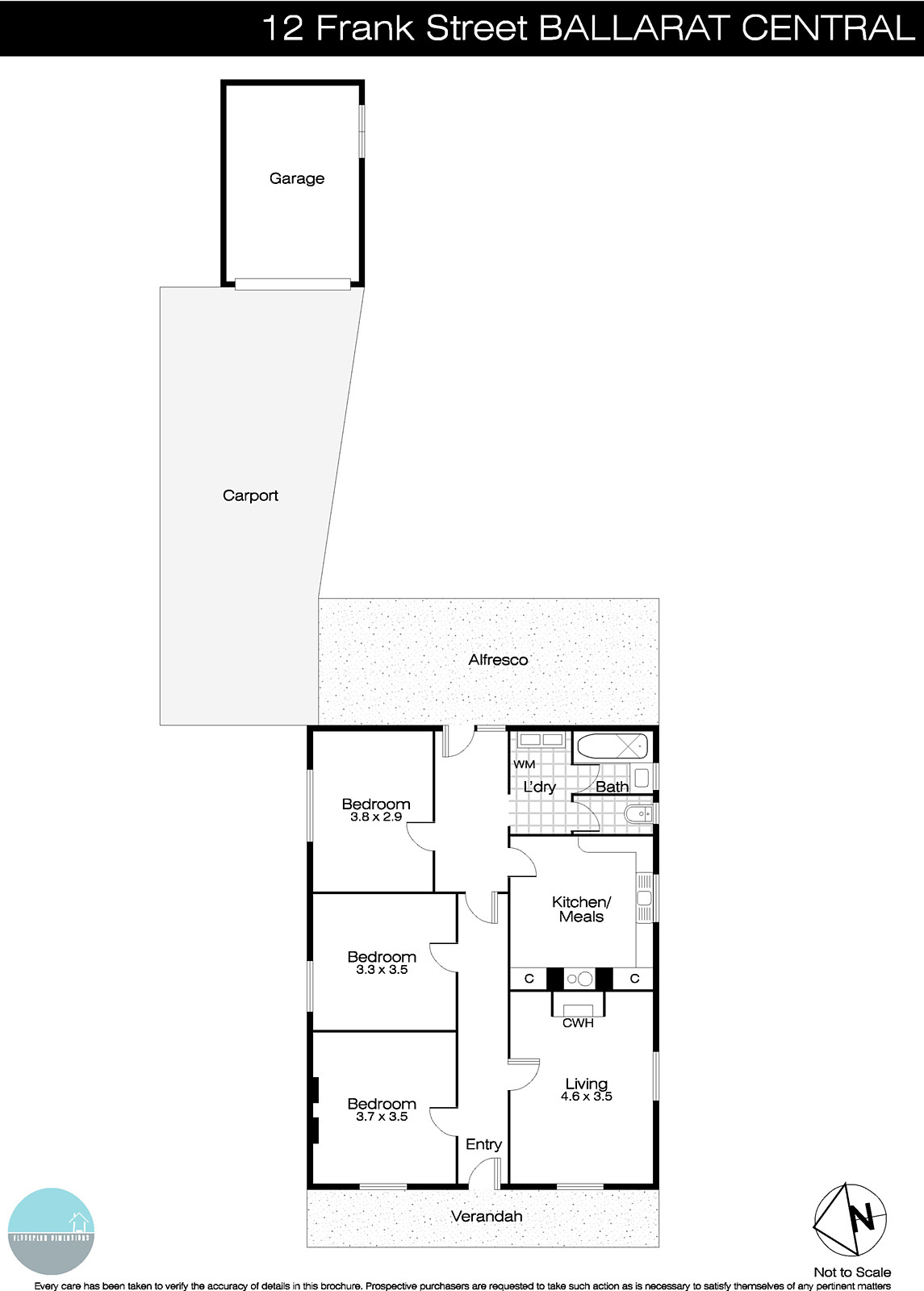 12 Frank Street, Ballarat Central VIC 3350 - Floorplan