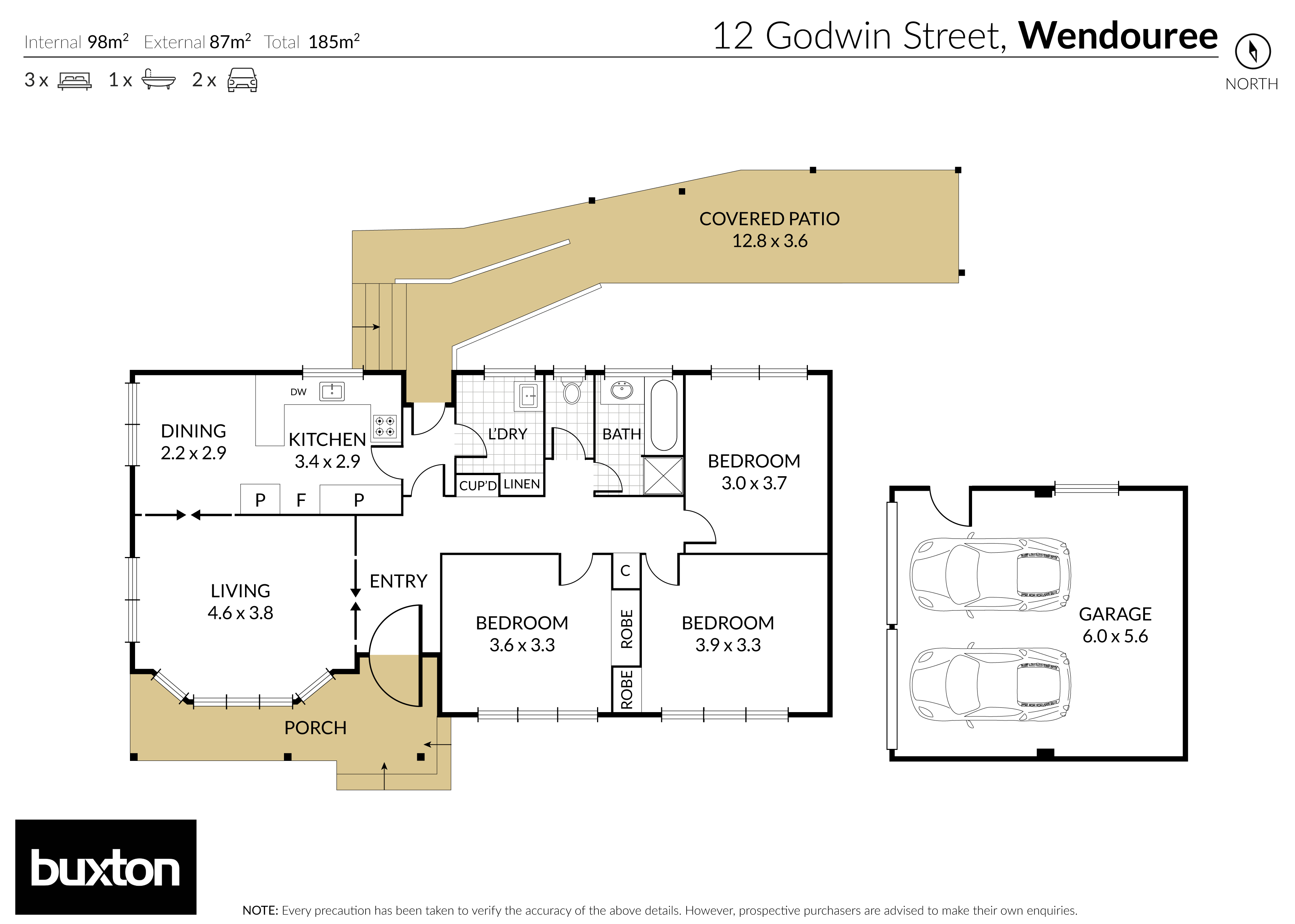 12 Godwin Street, Wendouree VIC 3355 - Floorplan