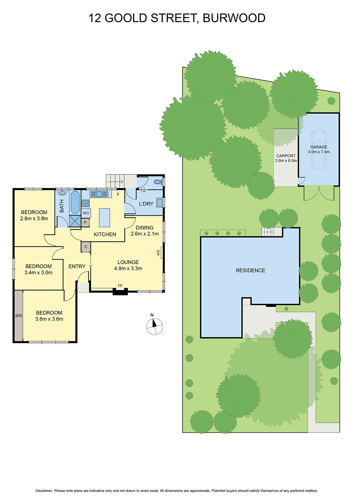 12 Goold Street, Burwood VIC 3125 - Floorplan
