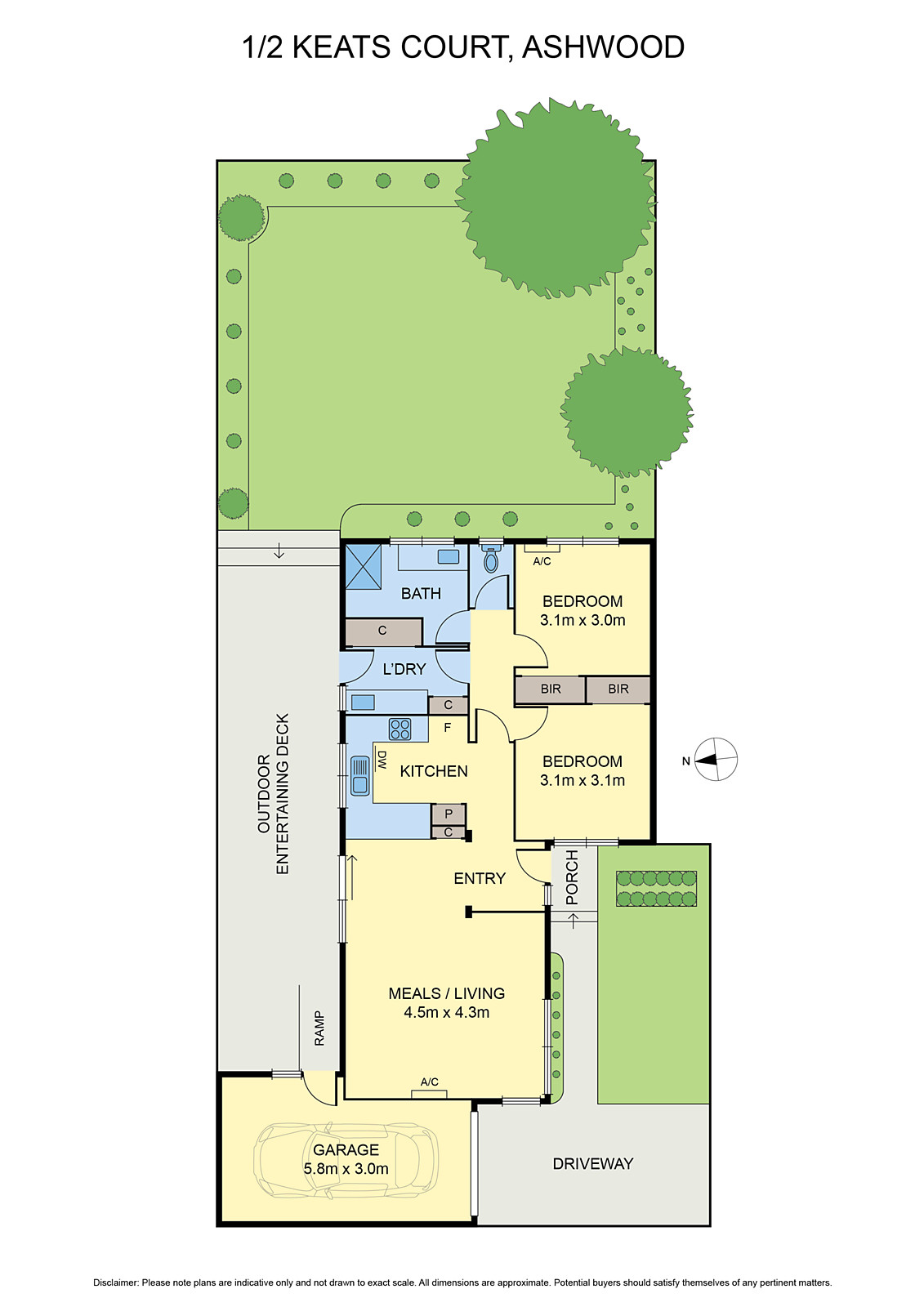 1/2 Keats Court, Ashwood VIC 3147 - Floorplan