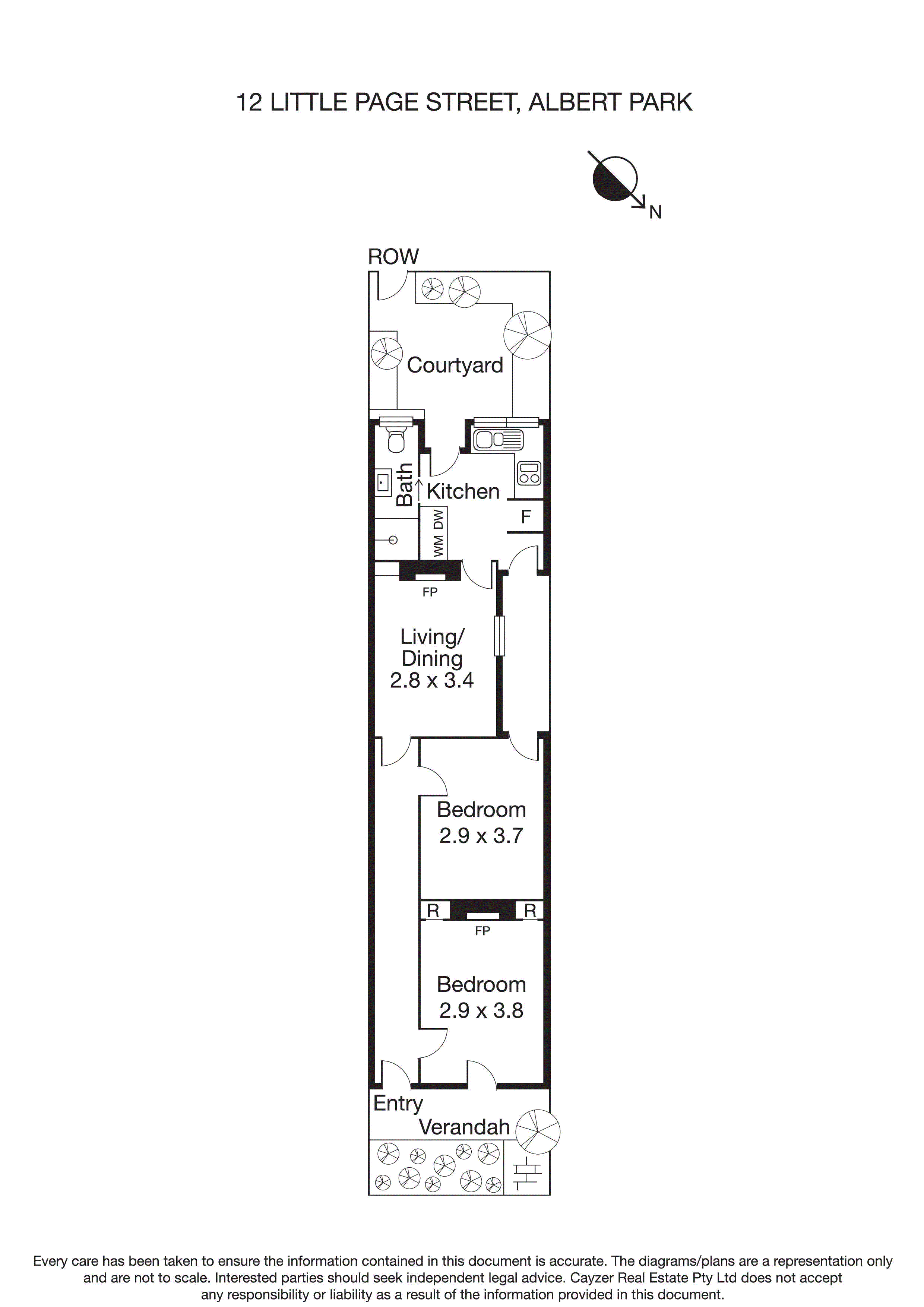 12 Little Page Street, ALBERT PARK VIC 3206 - Floorplan