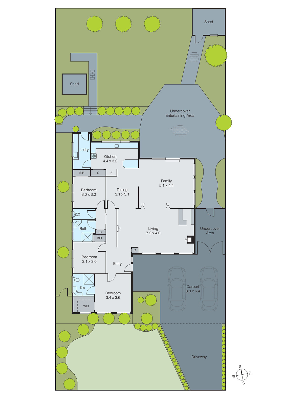 12 Mandama Avenue, Grovedale VIC 3216 - Floorplan