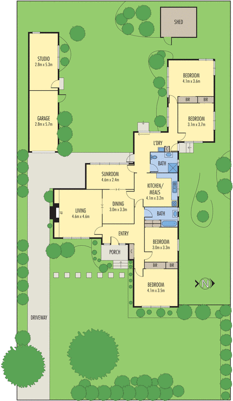 12 McComas Grove, Burwood VIC 3125 - Floorplan