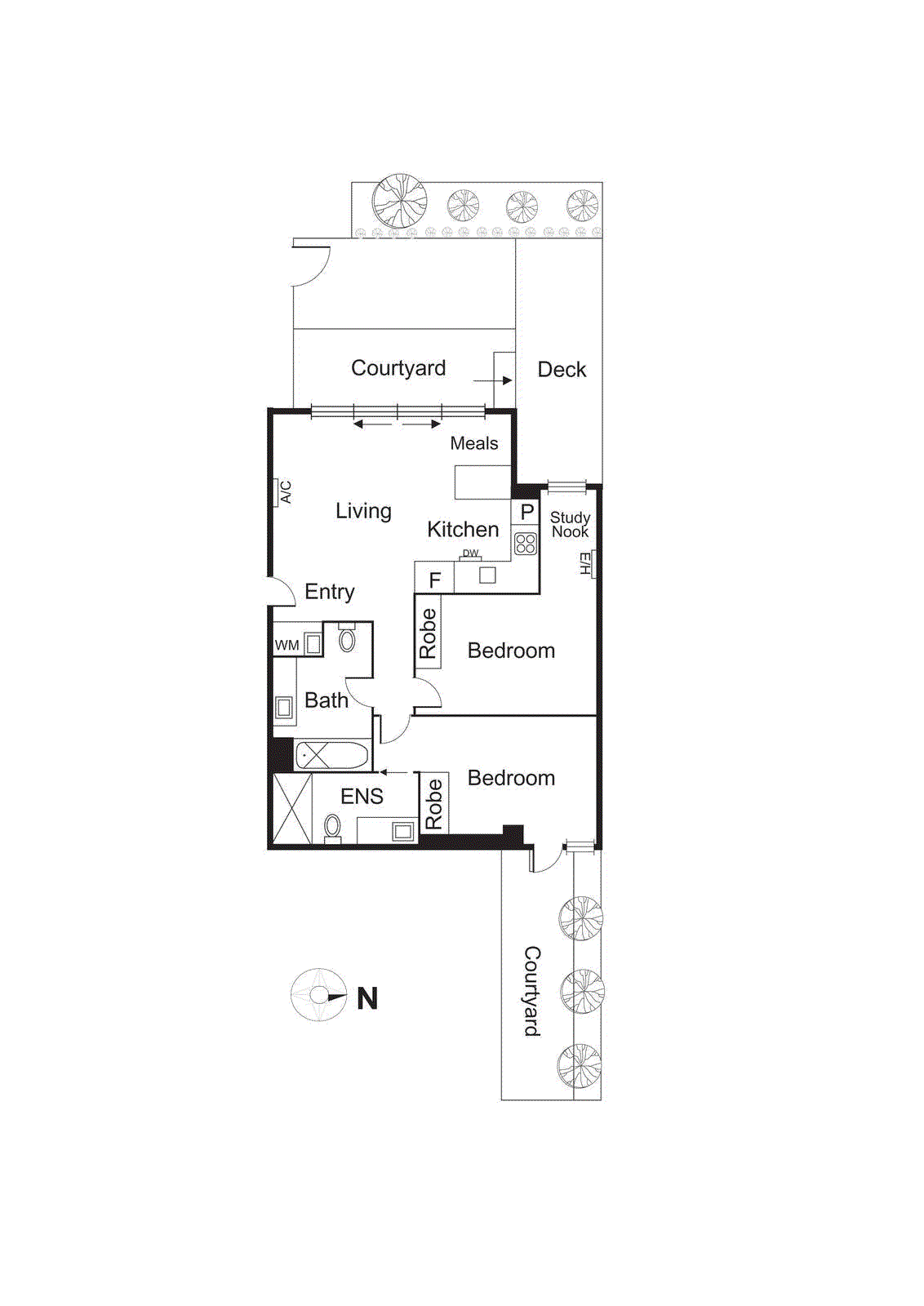 1/2 Ormond Road, Ormond VIC 3204 - Floorplan