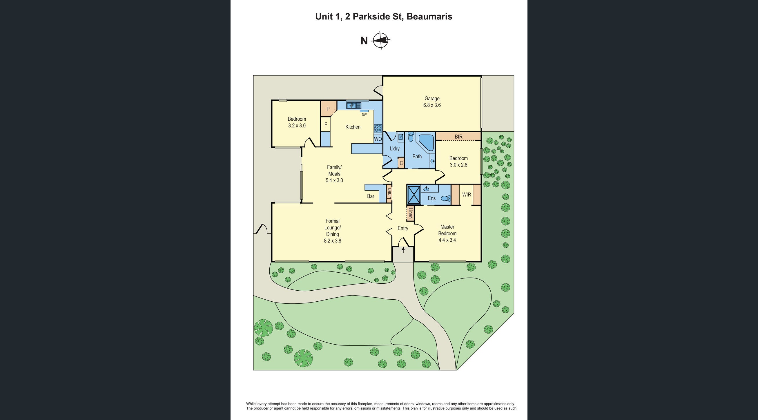 1/2 Parkside Street, Beaumaris VIC 3193 - Floorplan