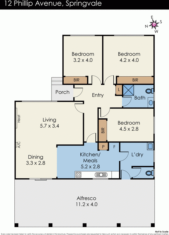 12 Phillip Avenue, SPRINGVALE VIC 3171 - Floorplan