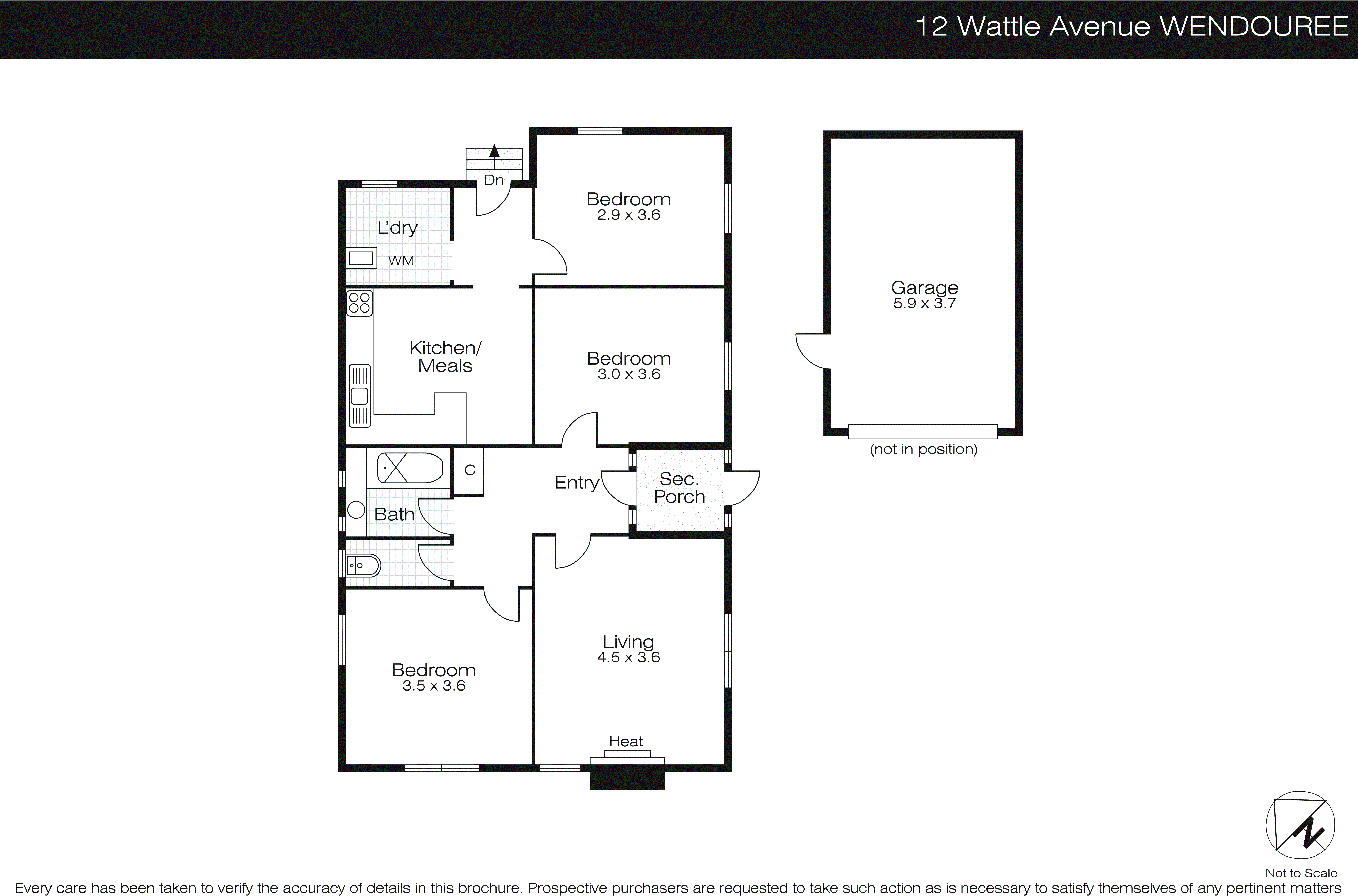 12 Wattle Avenue, Wendouree VIC 3355 - Floorplan