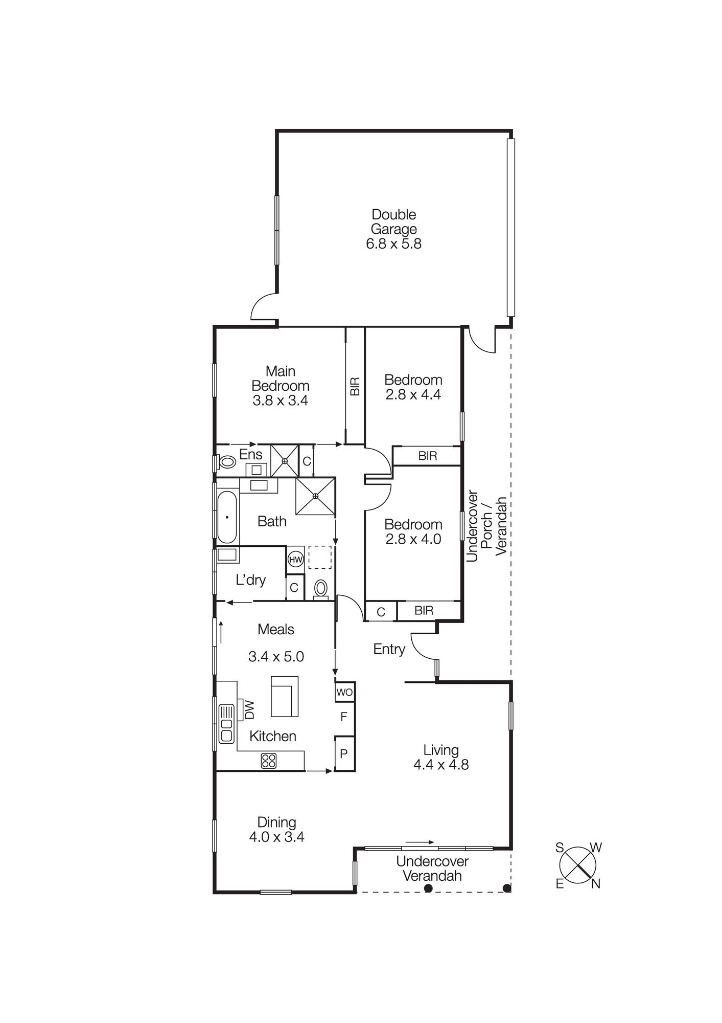 1/20-22 Linacre Road, Hampton VIC 3188 - Floorplan