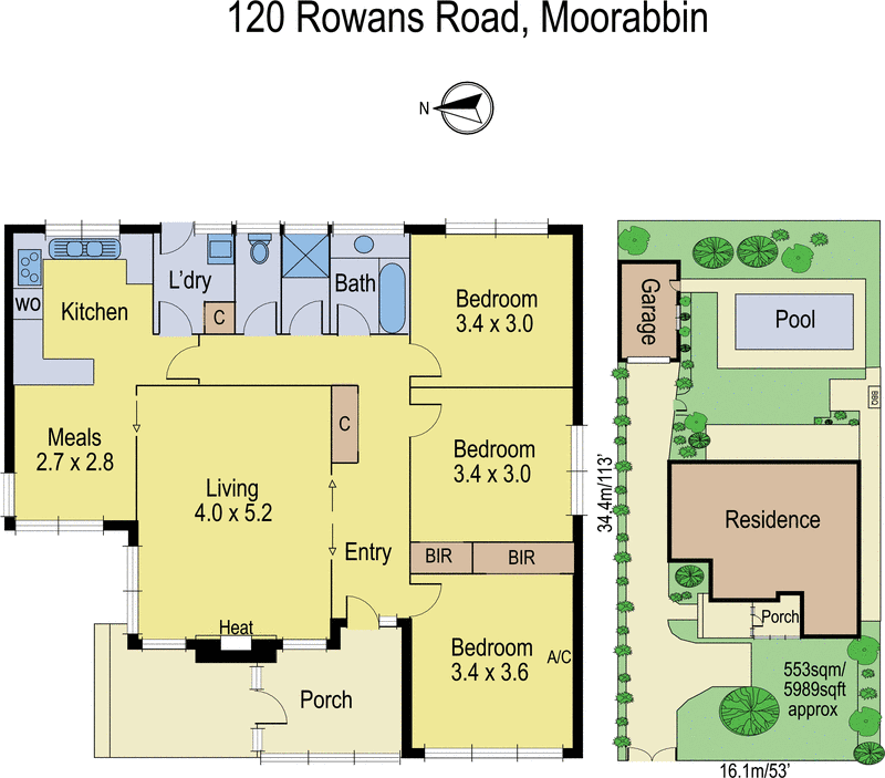 120 Rowans Road, Moorabbin VIC 3189 - Floorplan