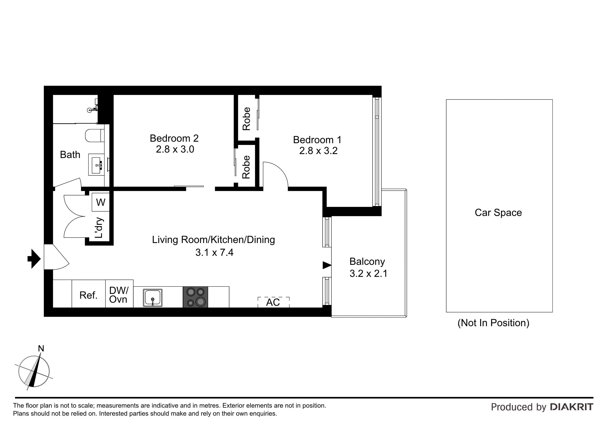 1202/11 Rose Lane, Melbourne VIC 3000 - Floorplan