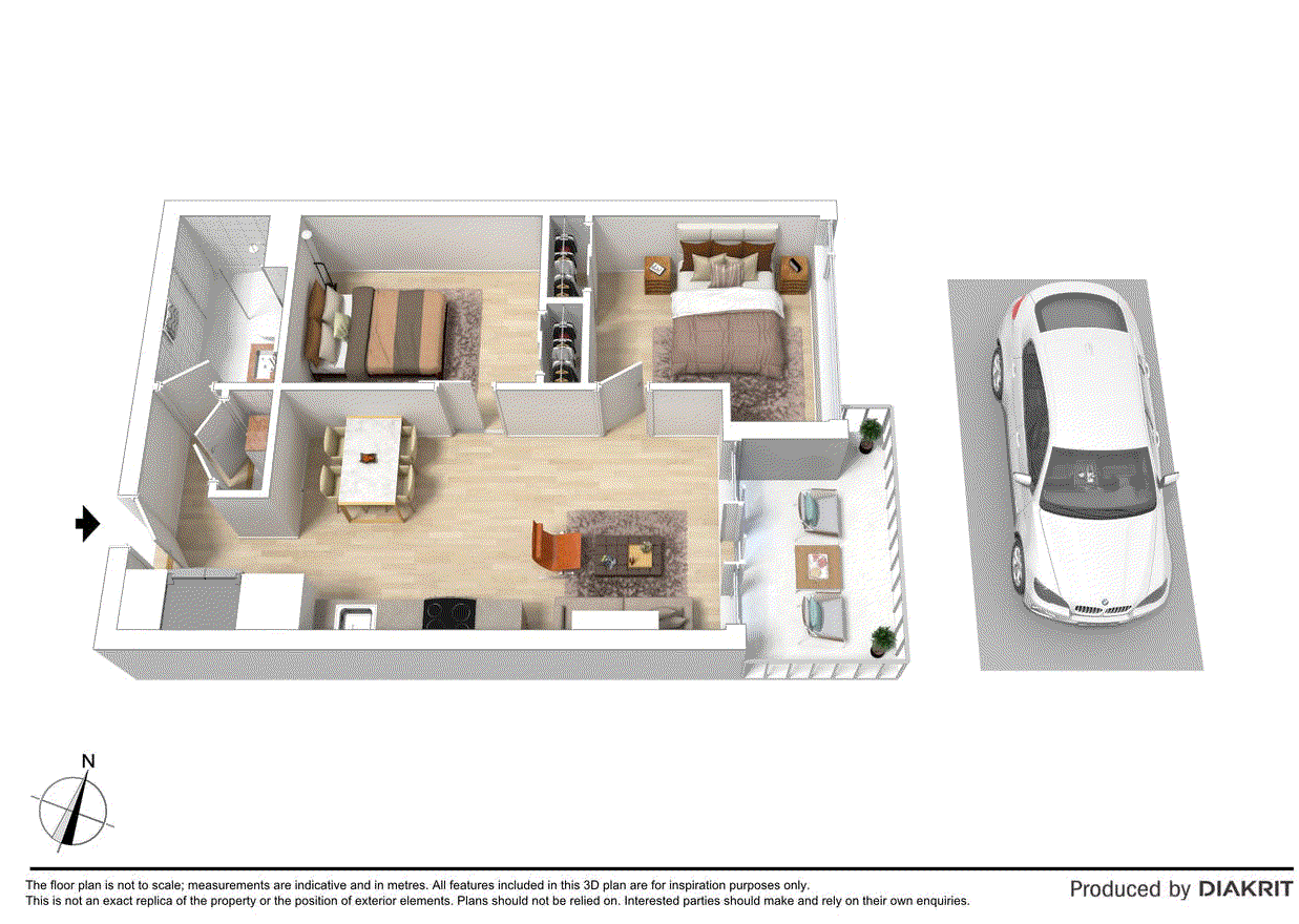 1202/11 Rose Lane, Melbourne VIC 3000 - Floorplan