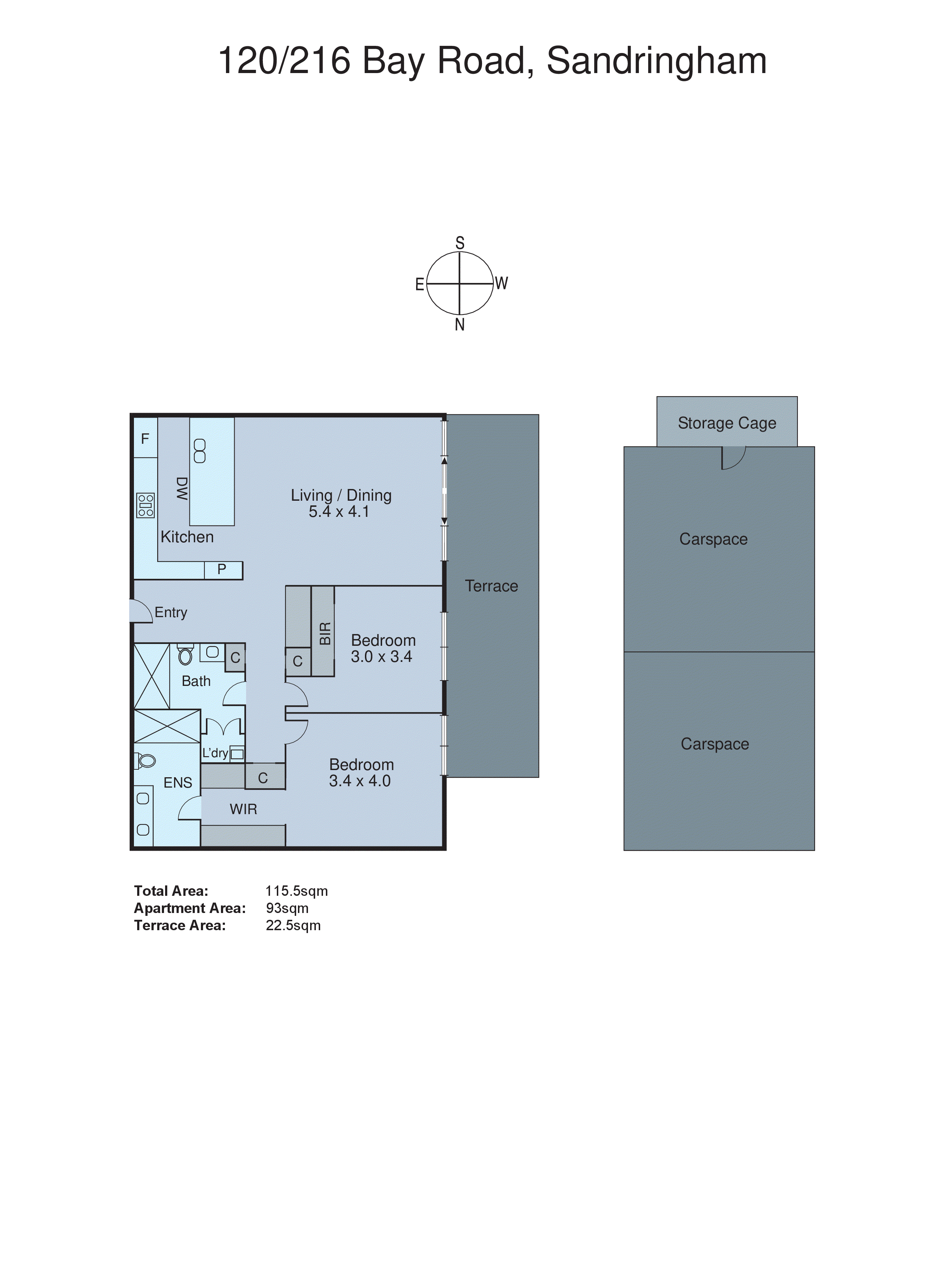 120/216 Bay Road, Sandringham VIC 3191 - Floorplan