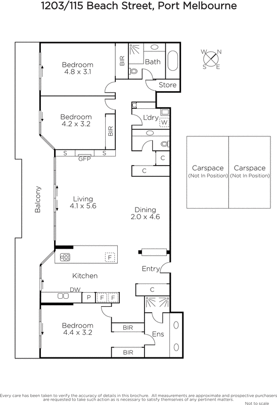 1203/115 Beach Street, PORT MELBOURNE VIC 3207 - Floorplan