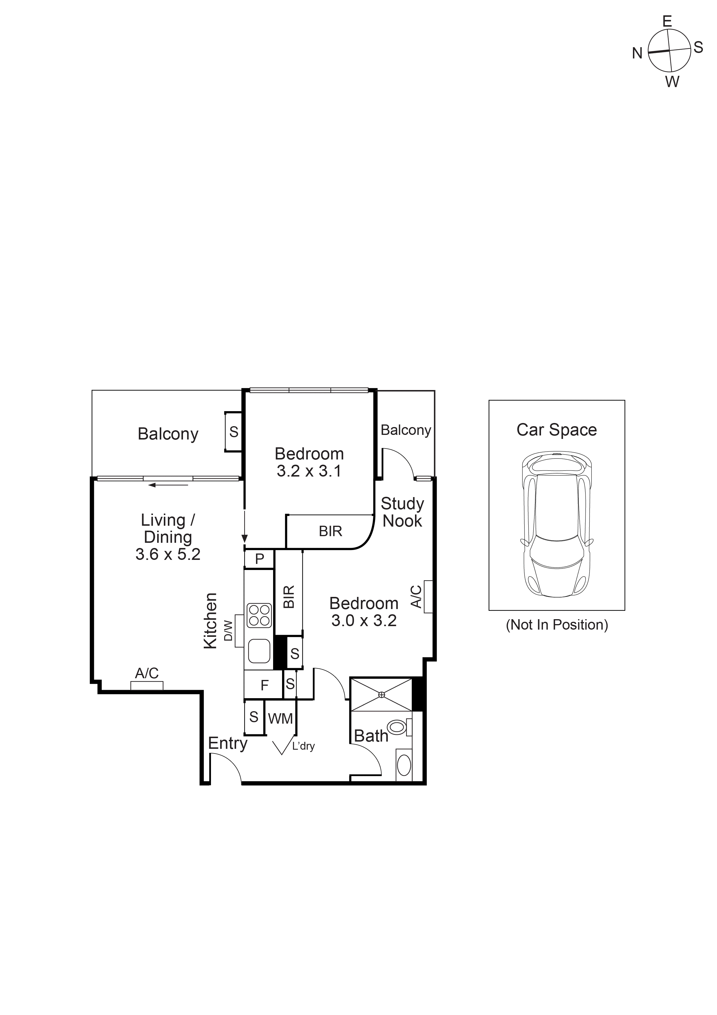 1203/229 Toorak Road, South Yarra VIC 3141 - Floorplan