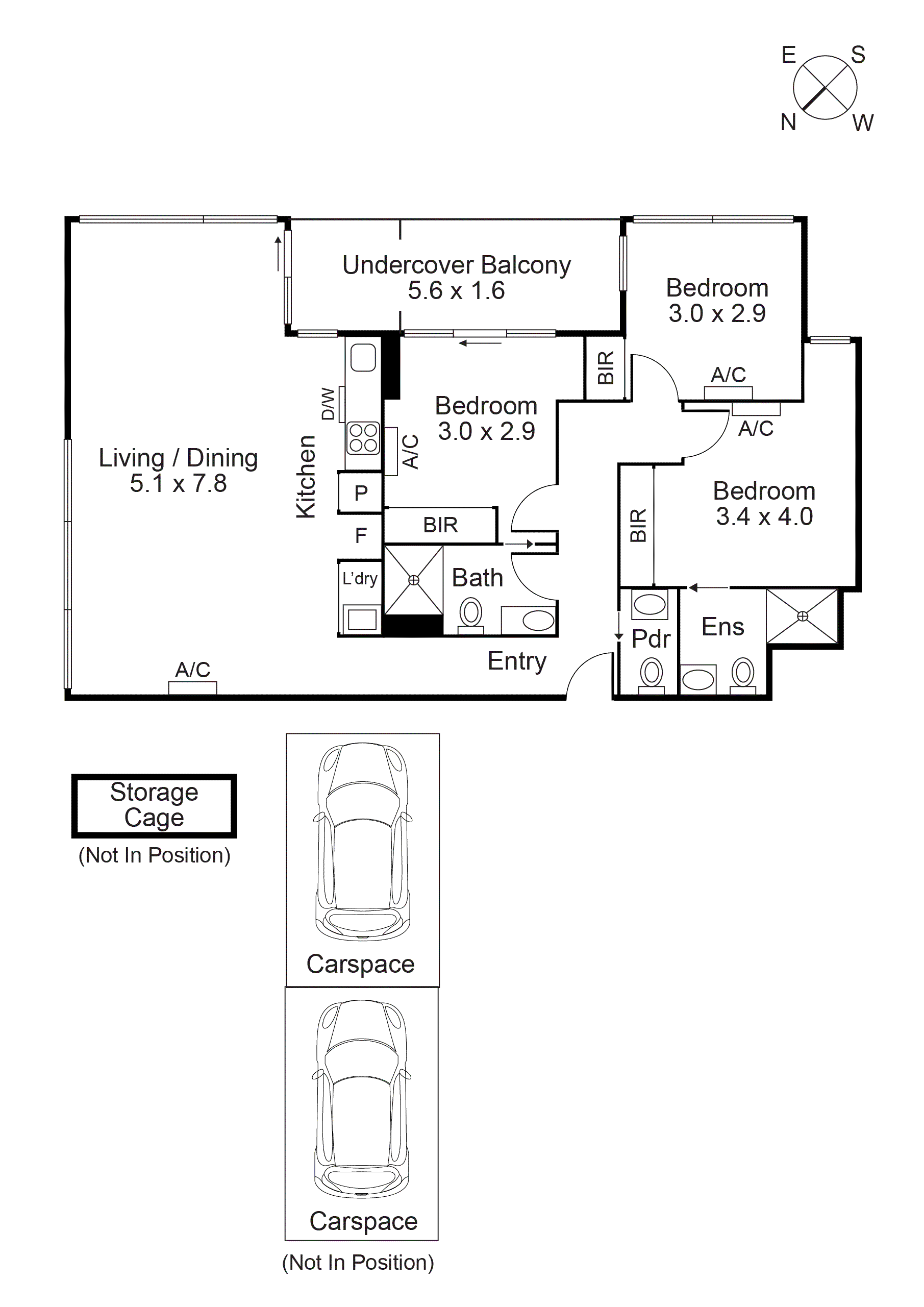 1206/288 Albert Street, Brunswick VIC 3056 - Floorplan