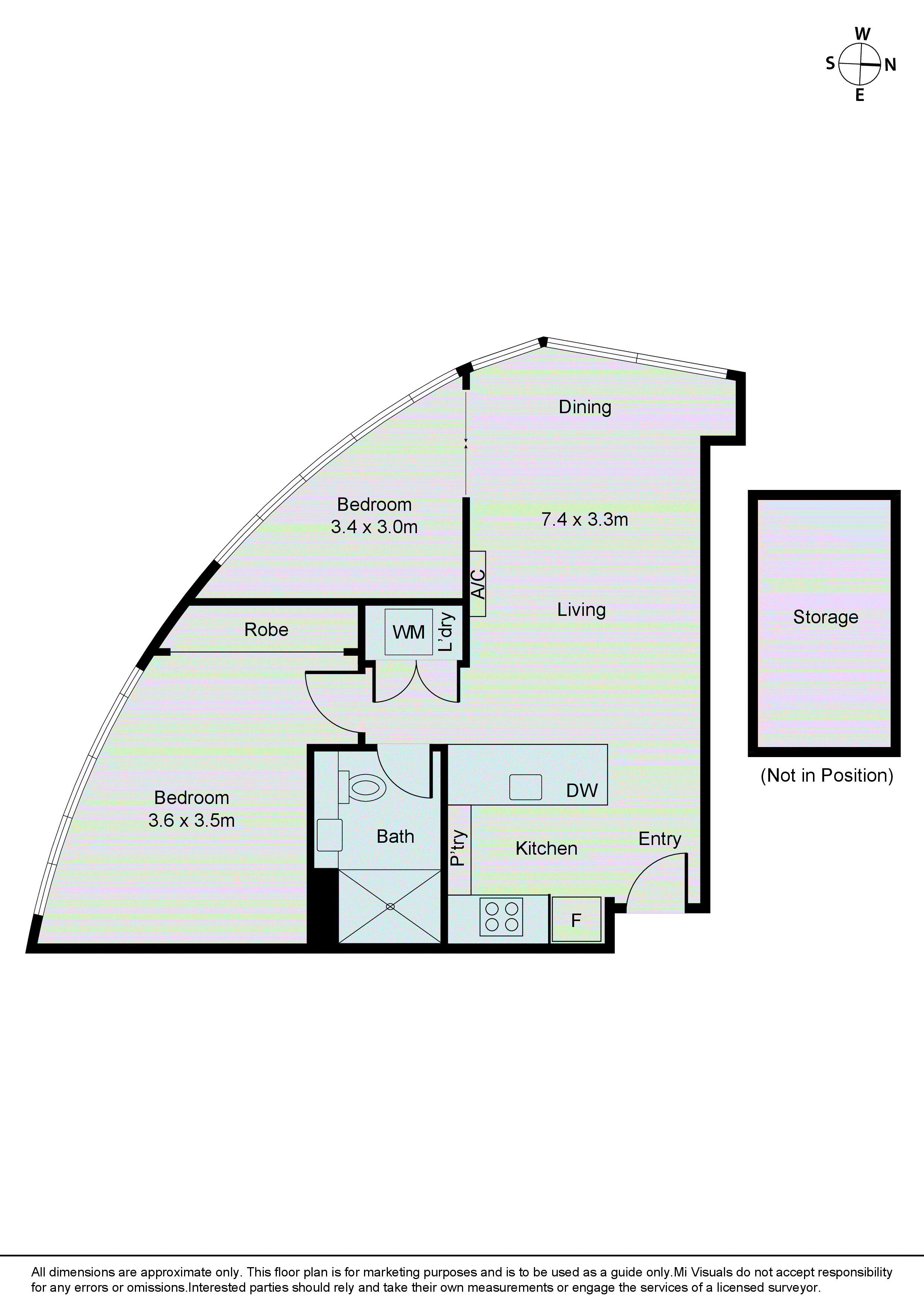 1207/301 King Street, Melbourne VIC 3000 - Floorplan