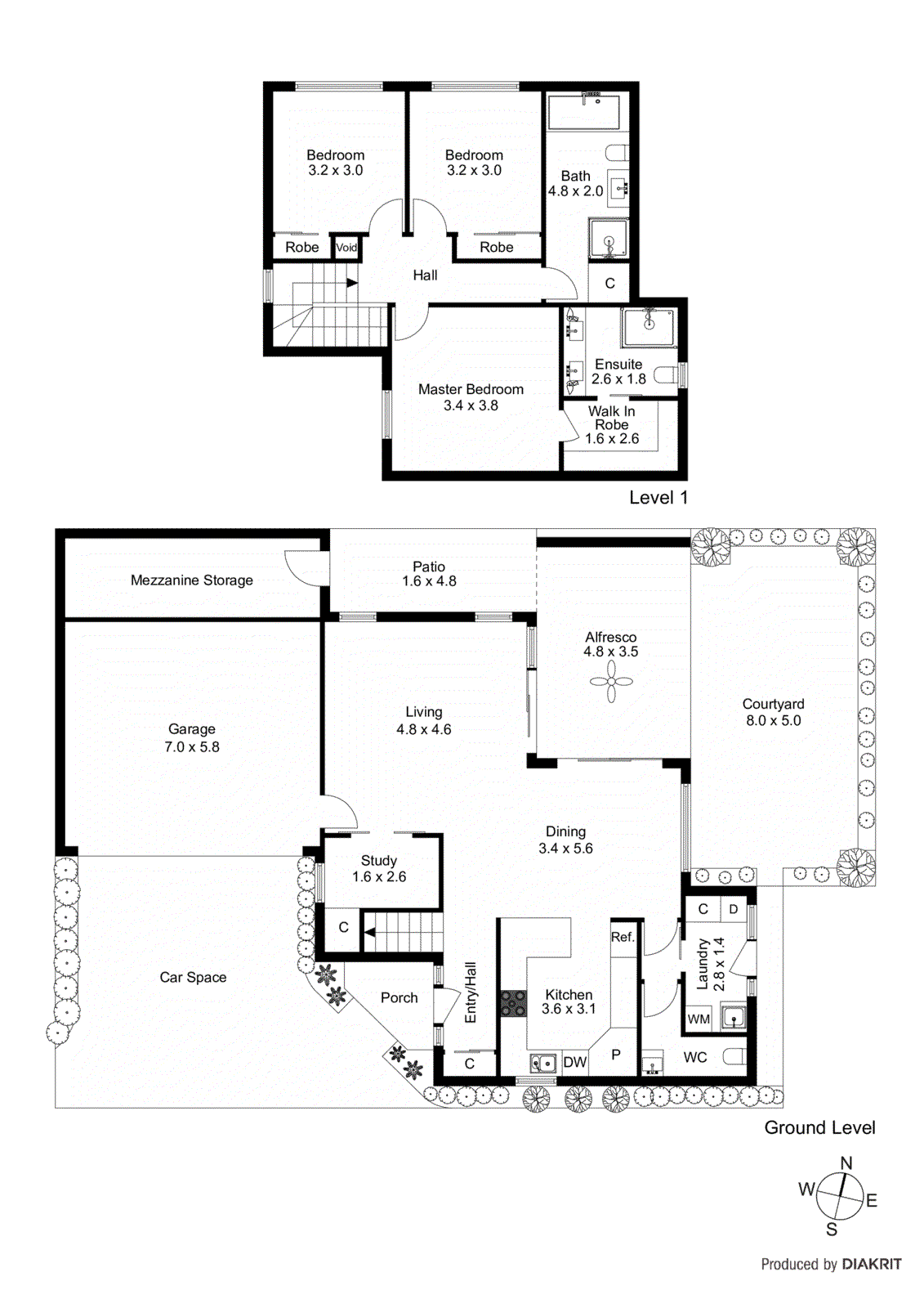 1/20A Arcadia Avenue, Malvern East VIC 3145 - Floorplan