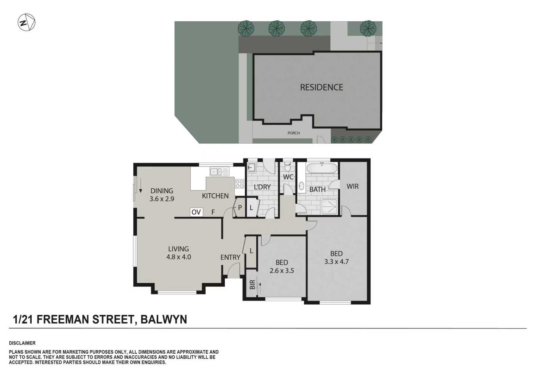 1/21 Freeman Street, Balwyn VIC 3103 - Floorplan