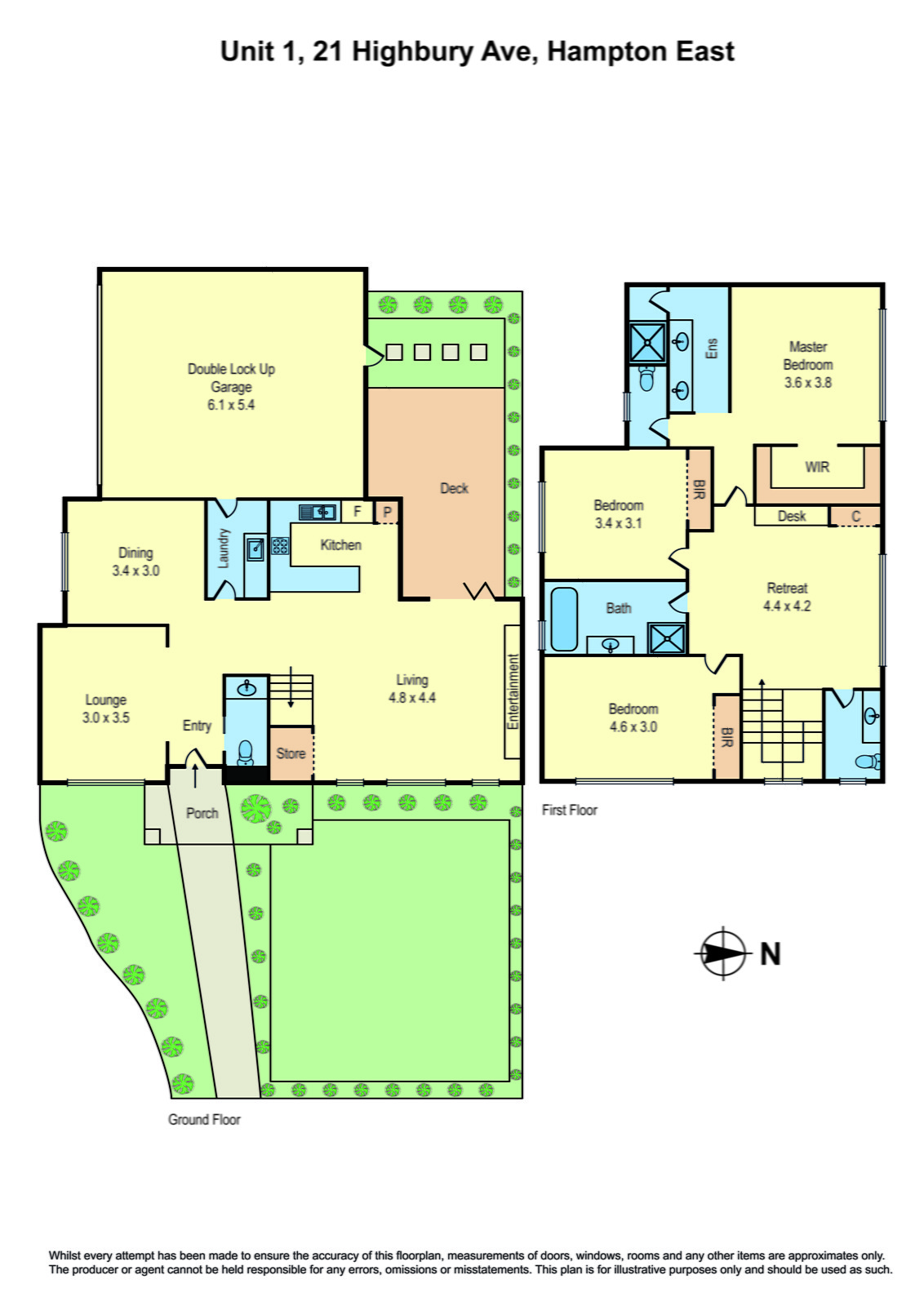 1/21 Highbury Avenue, Hampton East VIC 3188 - Floorplan