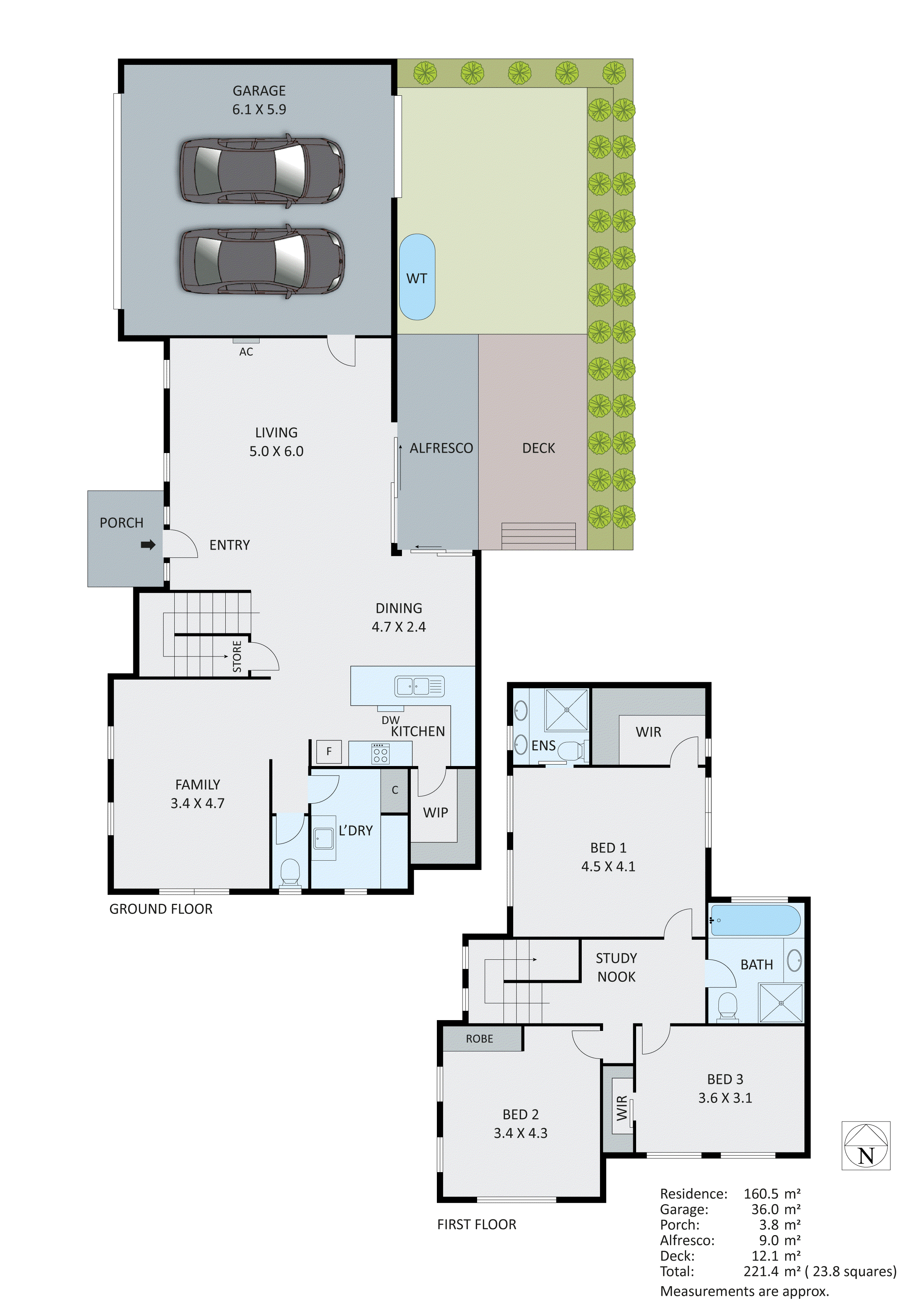 1/21 Howard Road, Dingley Village VIC 3172 - Floorplan